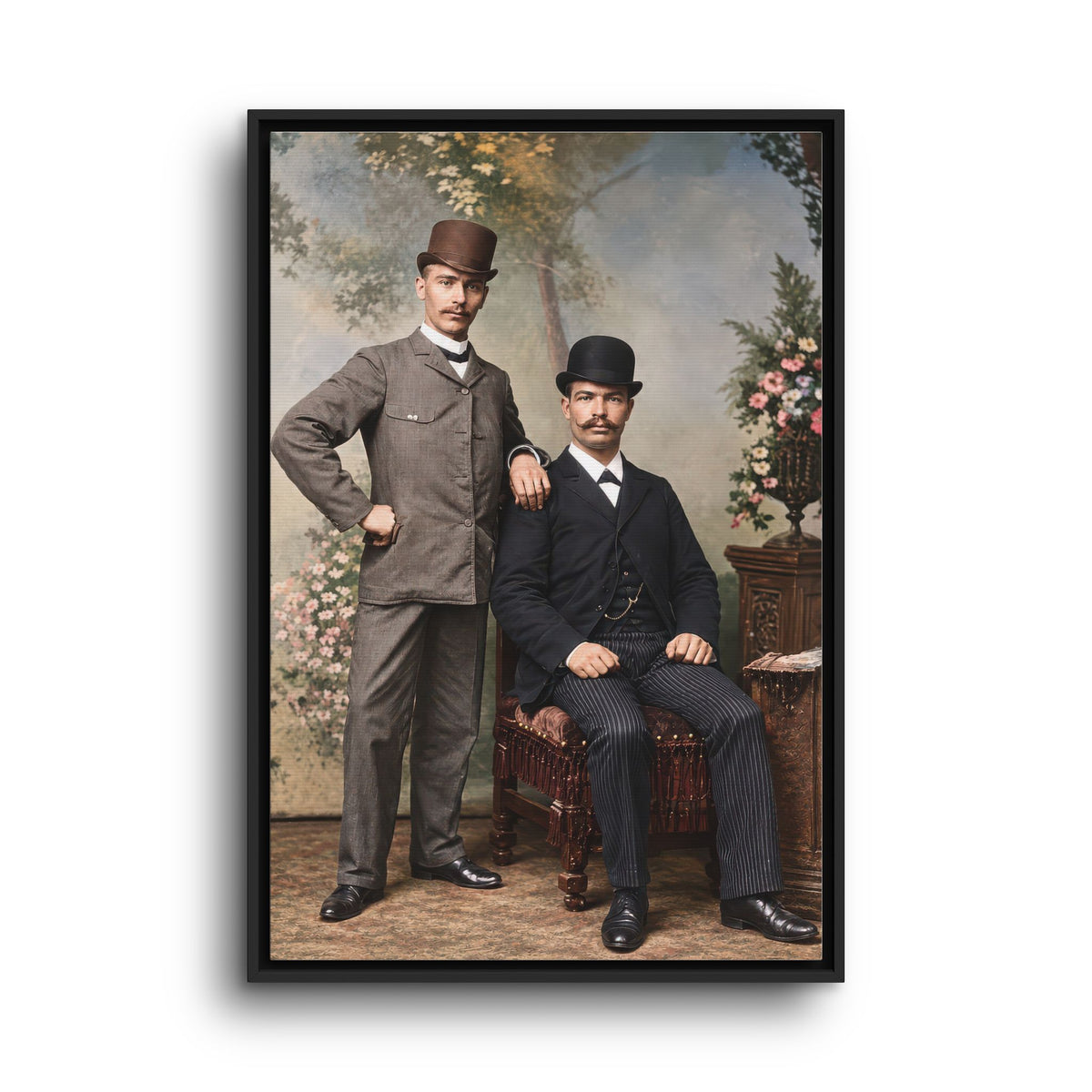 paire 068 | Framed Vintage Photo - Matte Canvas