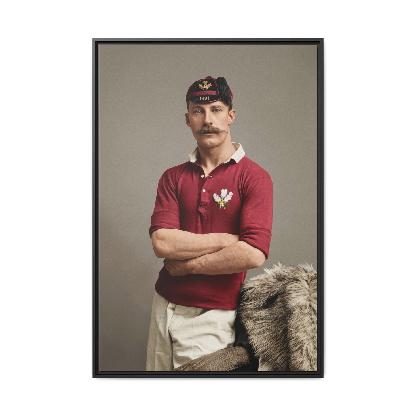 athlétisme 021 | Framed Vintage Photo - Matte Canvas