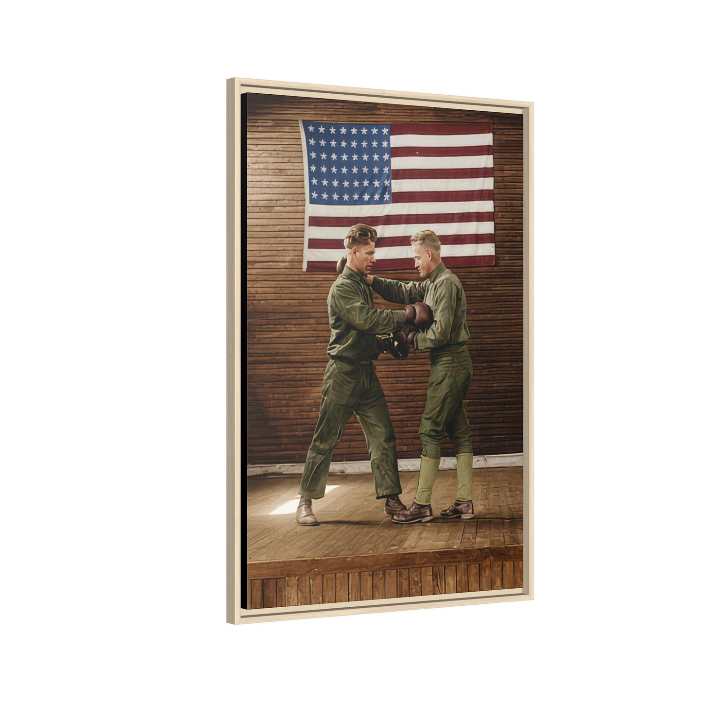 athlétisme 034 | Framed Vintage Photo - Matte Canvas