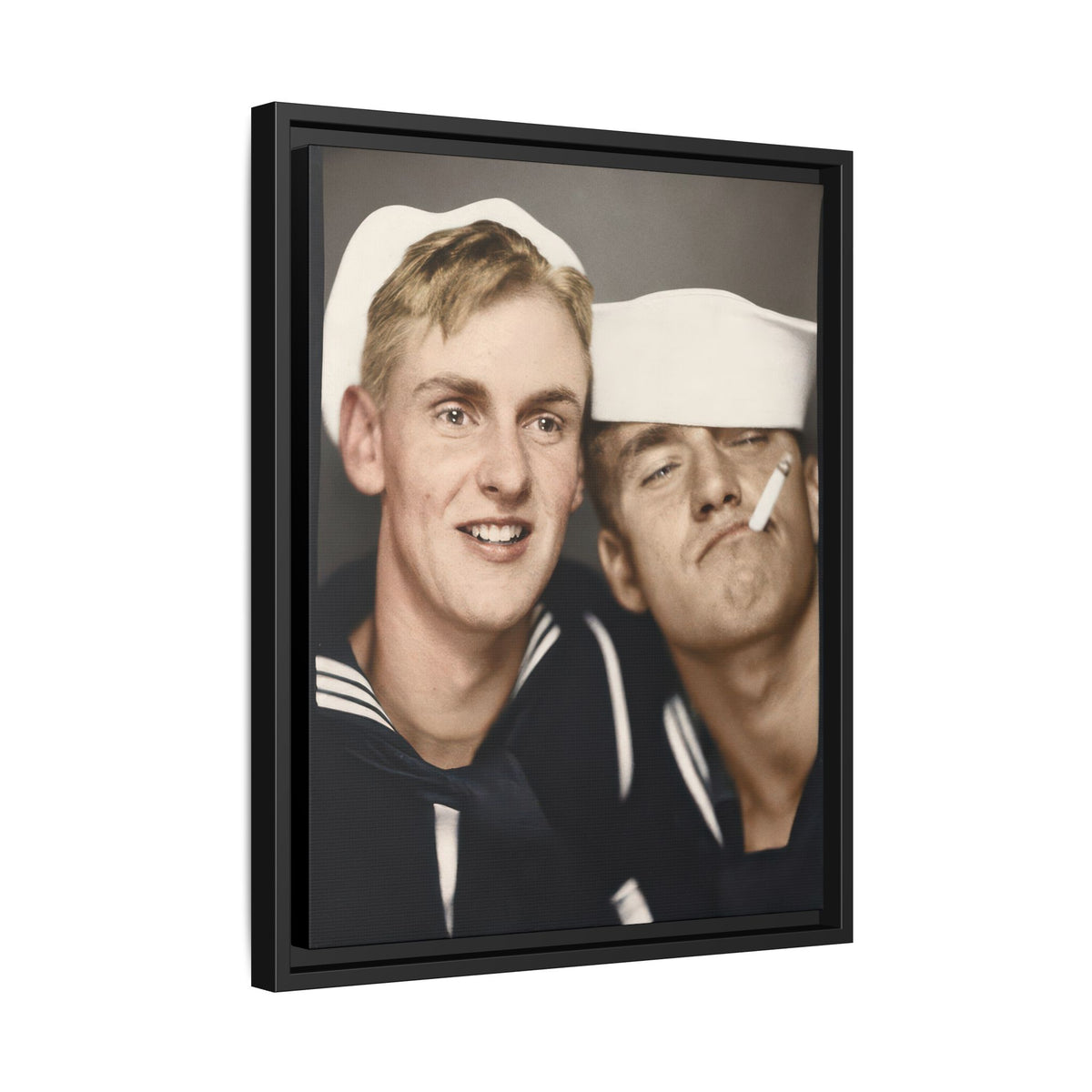 paire 153 | Framed Vintage Photo - Matte Canvas
