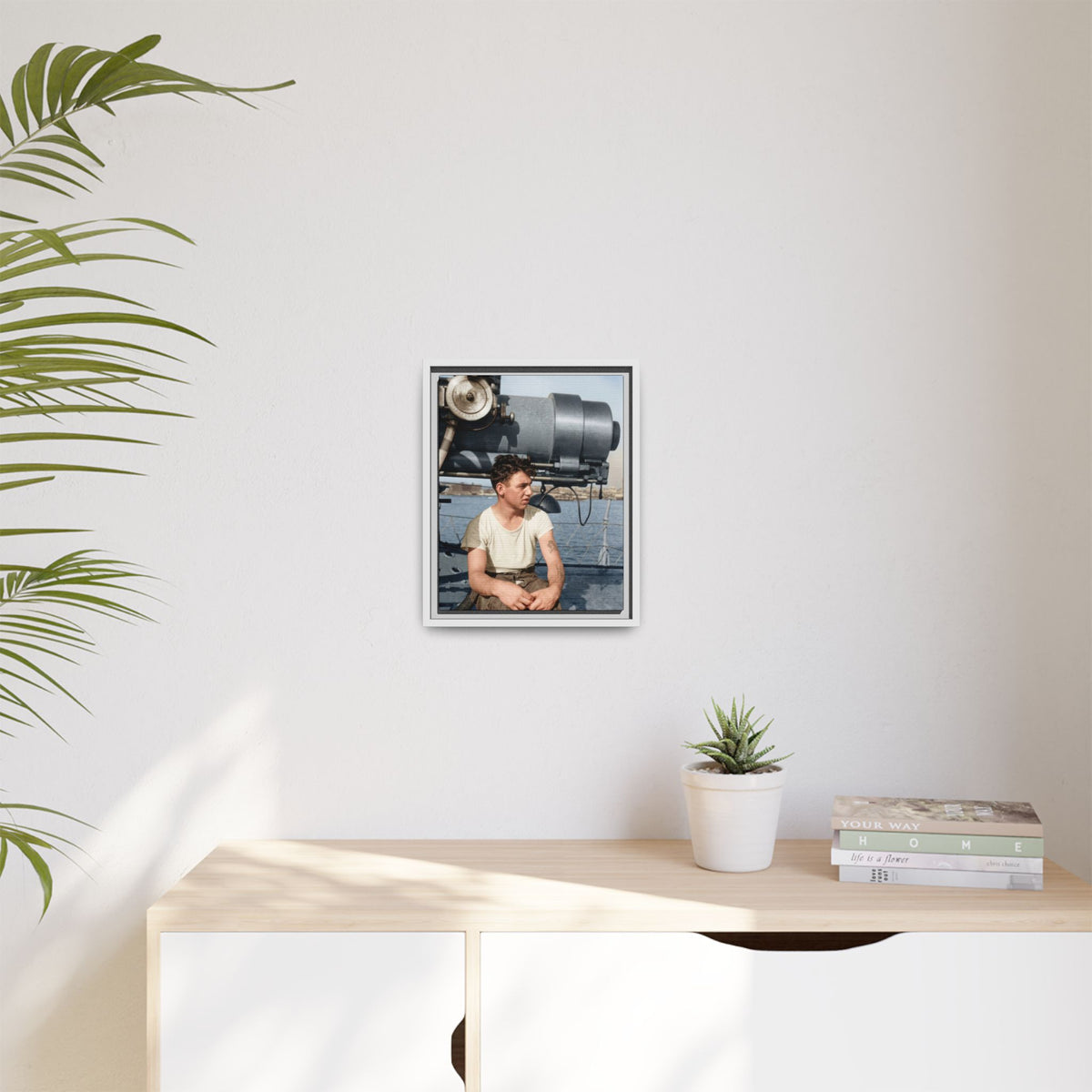 celibataire 026 | Framed Vintage Photo - Matte Canvas