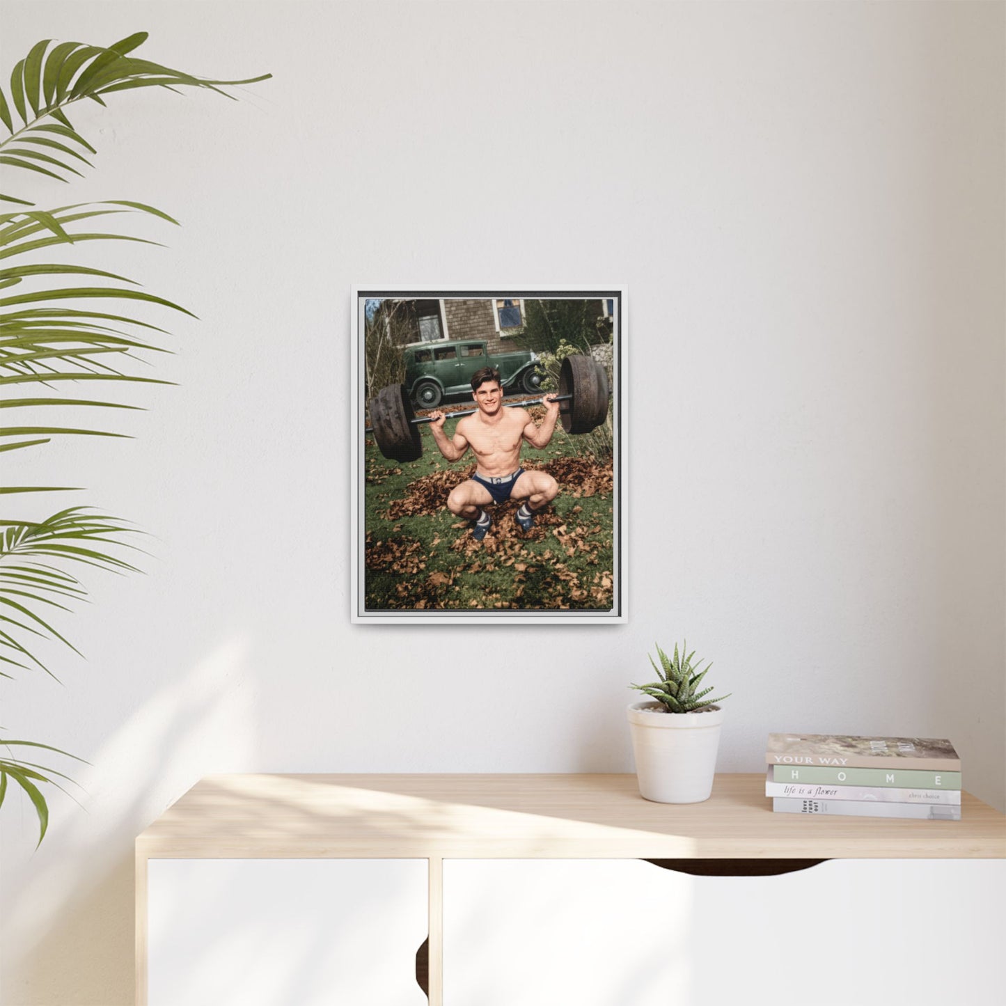 celibataire 018 | Framed Vintage Photo - Matte Canvas