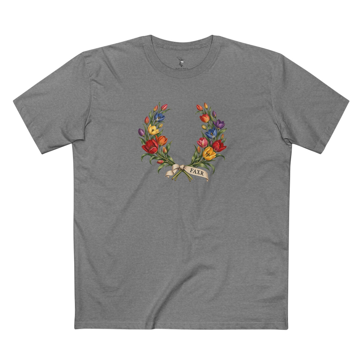 Uzbek Wild Tulip Faxr Pride Laurel Wreath T-Shirt — Becoming