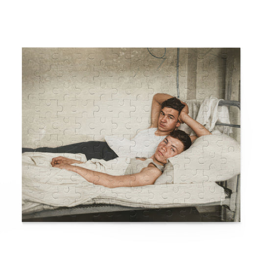 Quiet Barracks Companions | Restored Historical Jigsaw Puzzle | paire 146