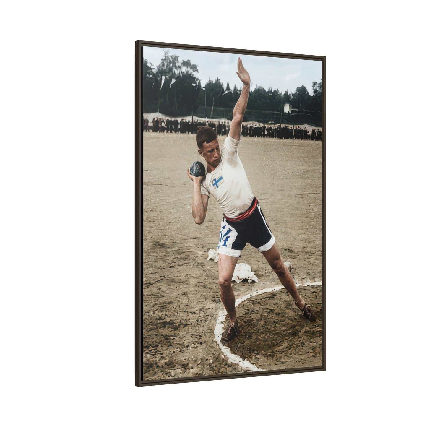 athlétisme 037 | Framed Vintage Photo - Matte Canvas