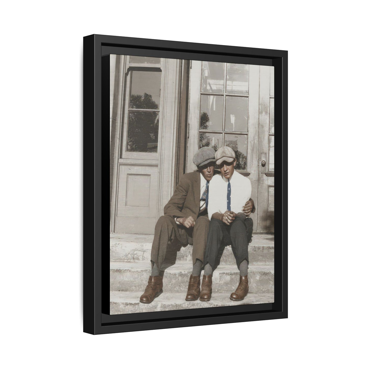 paire 057 | Framed Vintage Photo - Matte Canvas
