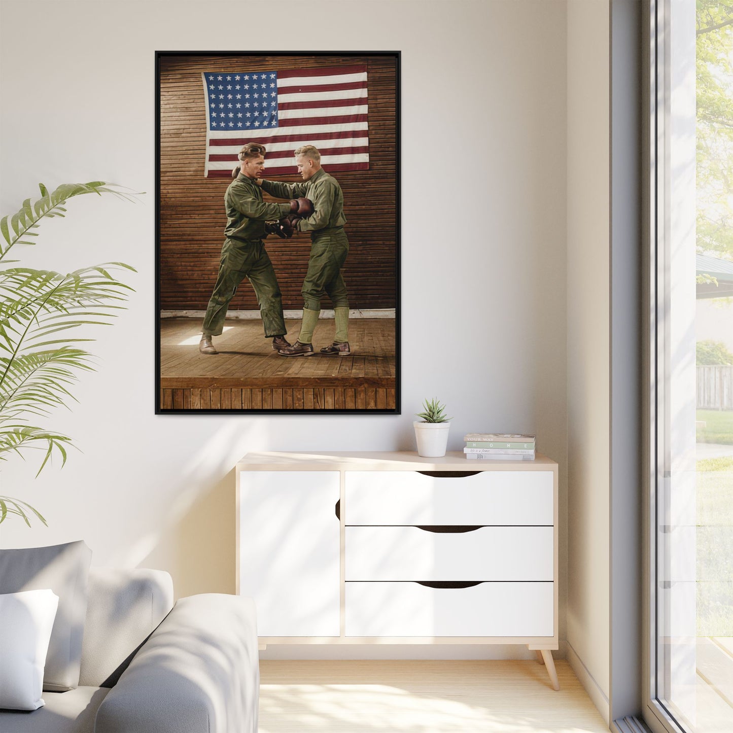 athlétisme 034 | Framed Vintage Photo - Matte Canvas