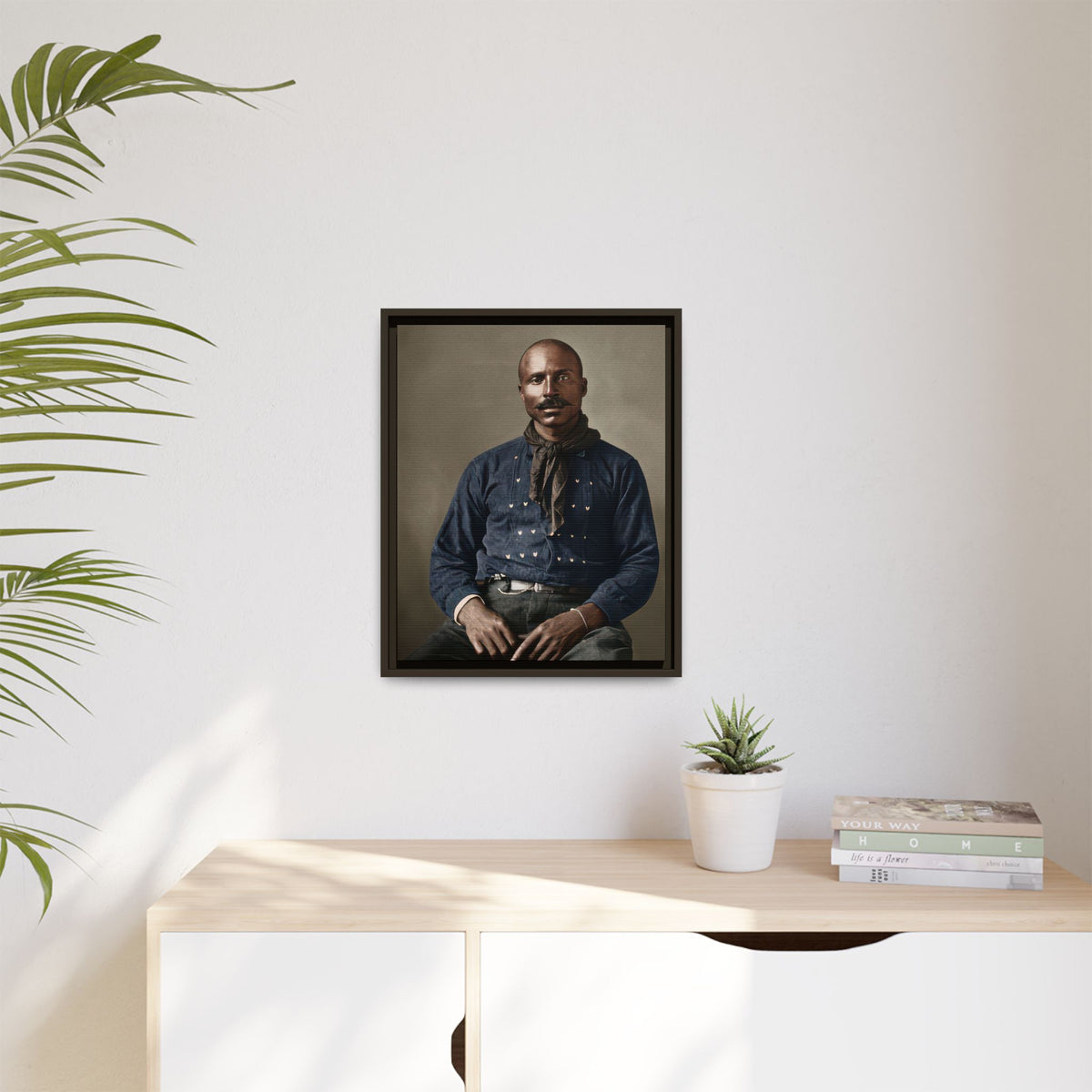 celibataire 017 | Framed Vintage Photo - Matte Canvas
