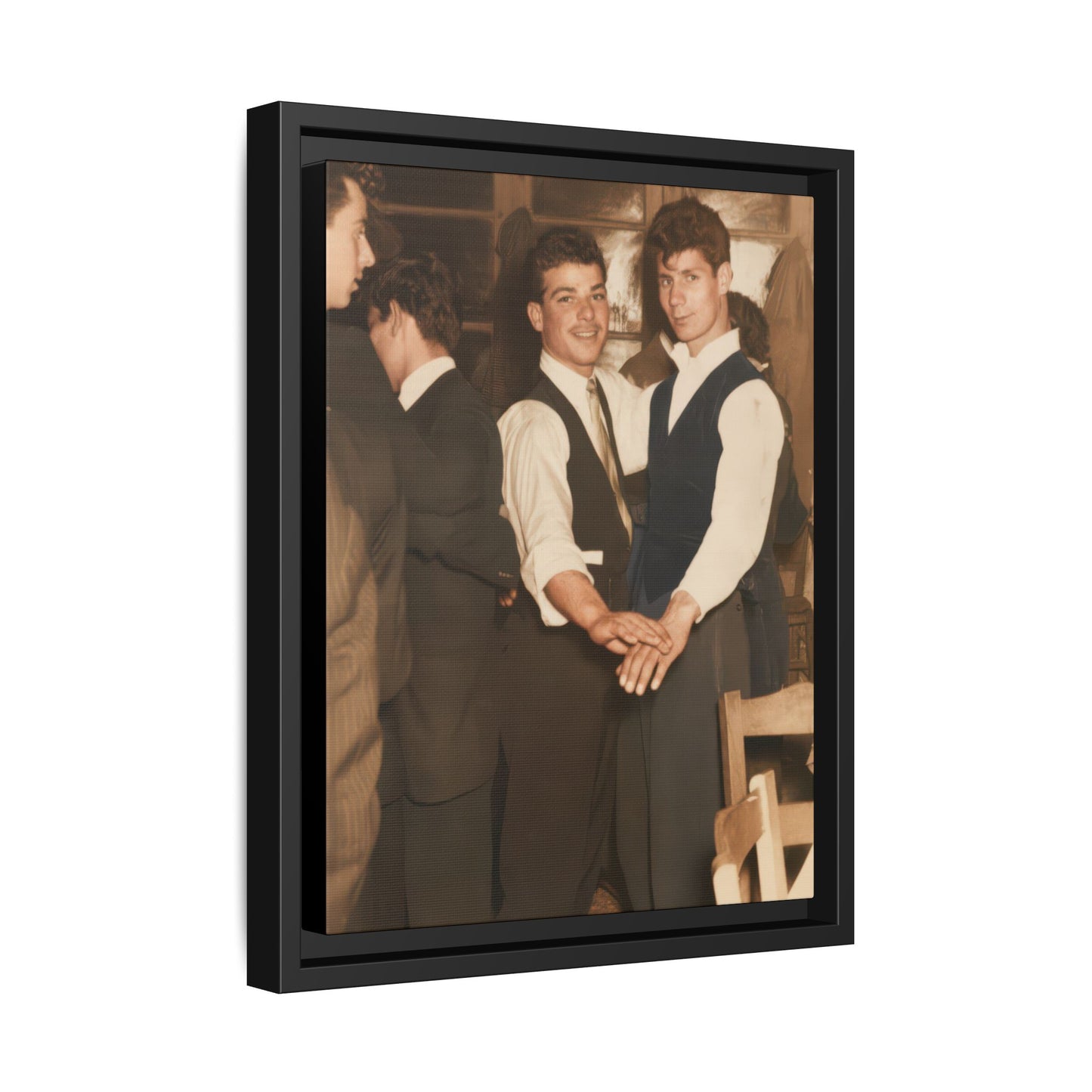 paire 134 | Framed Vintage Photo - Matte Canvas