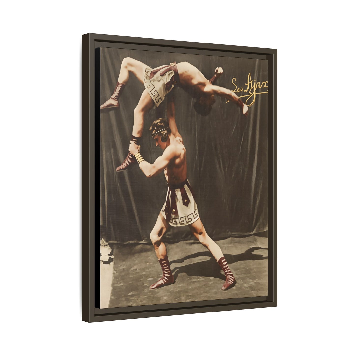 athlétisme 012 | Framed Vintage Photo - Matte Canvas
