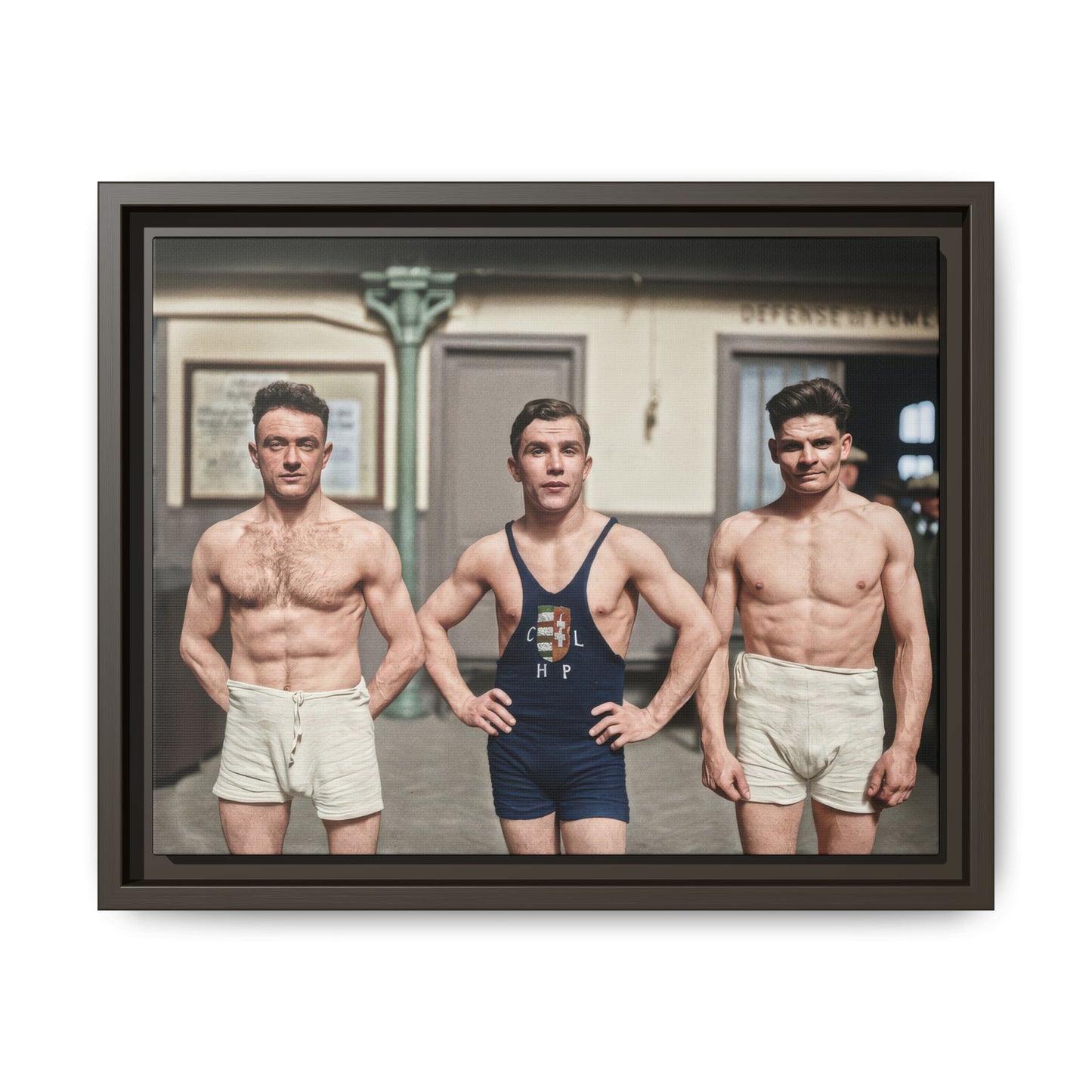 athlétisme 043 | Framed Vintage Photo - Matte Canvas