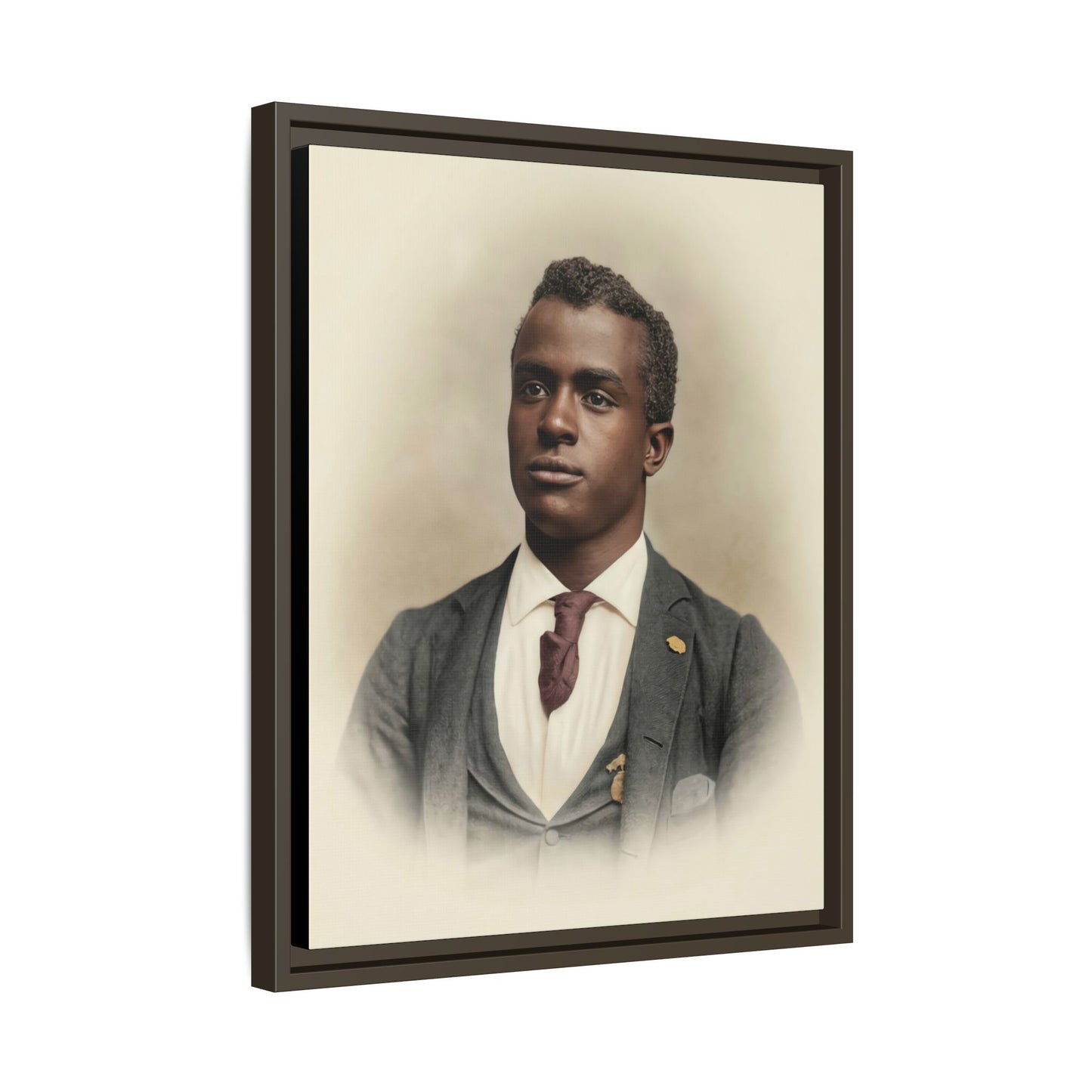 celibataire 027 | Framed Vintage Photo - Matte Canvas