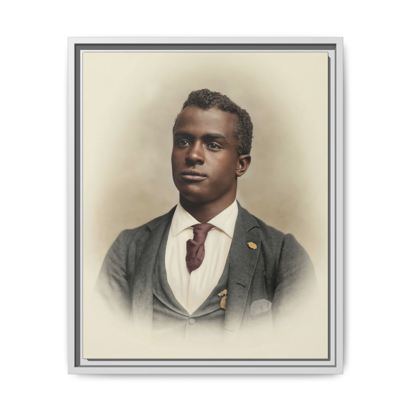 celibataire 027 | Framed Vintage Photo - Matte Canvas