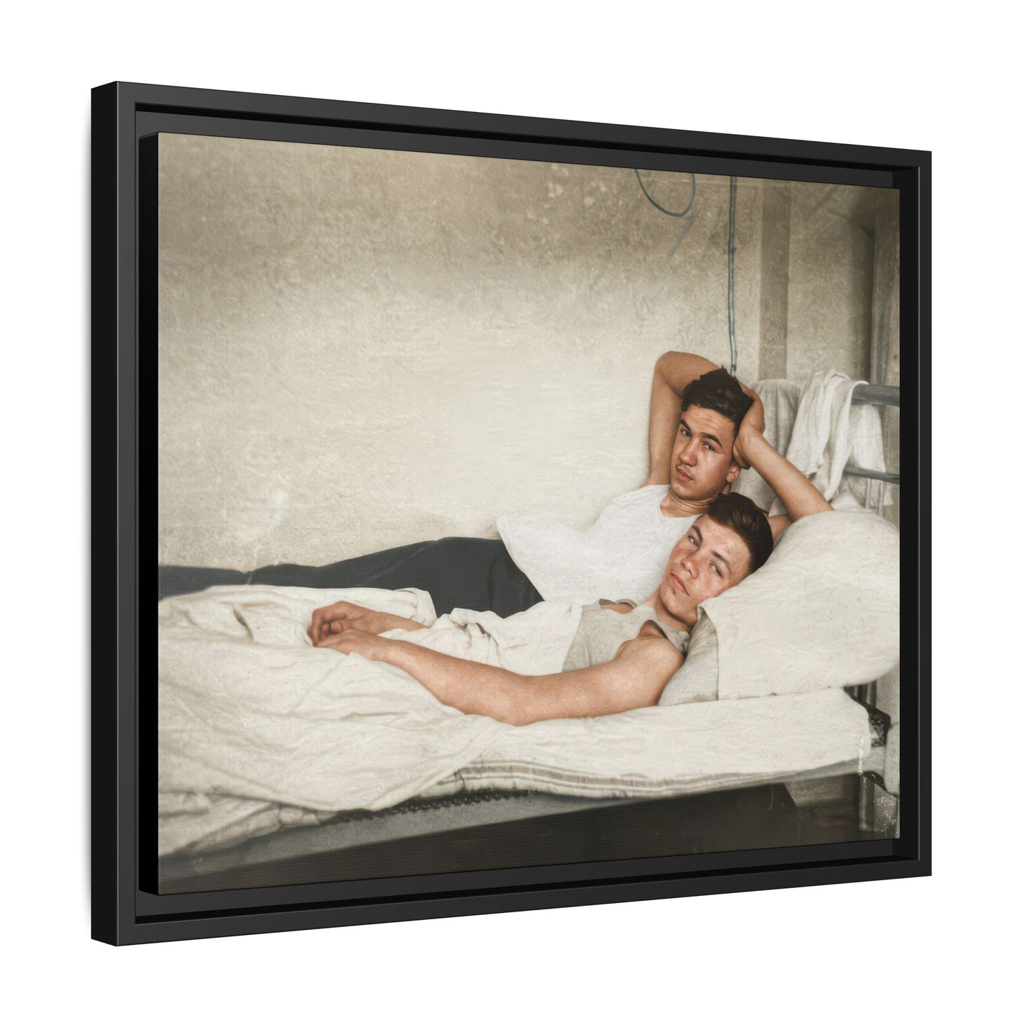 paire 146 | Framed Vintage Photo - Matte Canvas