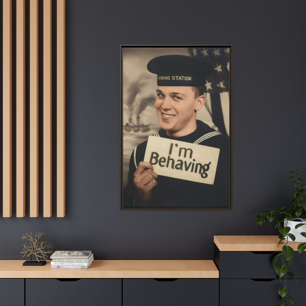 celibataire 002 | Framed Vintage Photo - Matte Canvas