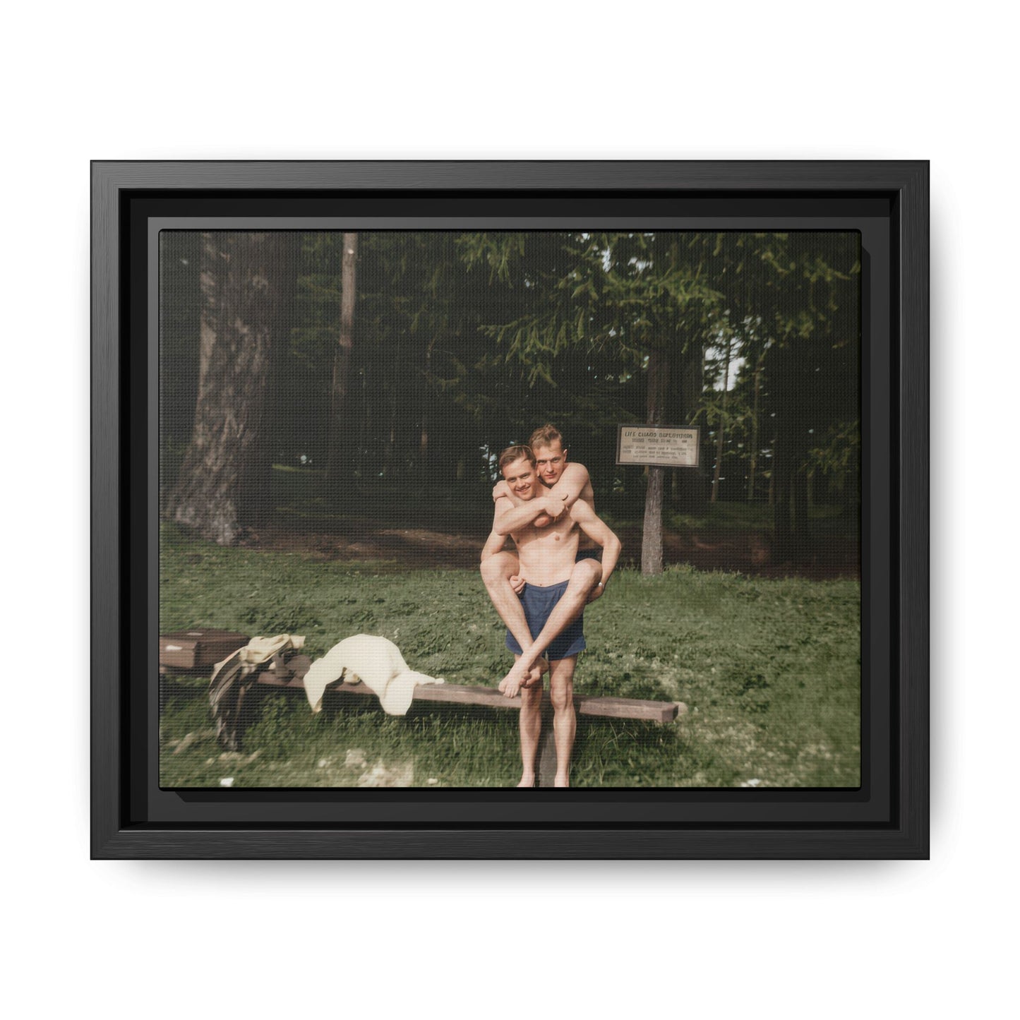 nager 009 | Framed Vintage Photo - Matte Canvas