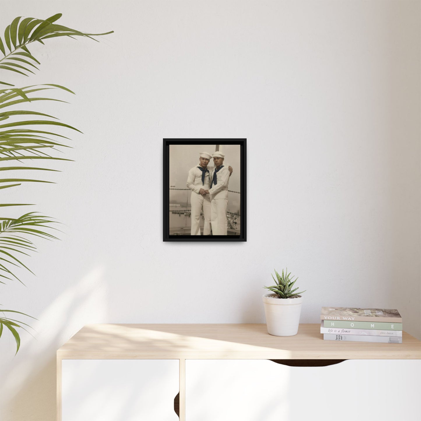 paire 089 | Framed Vintage Photo - Matte Canvas