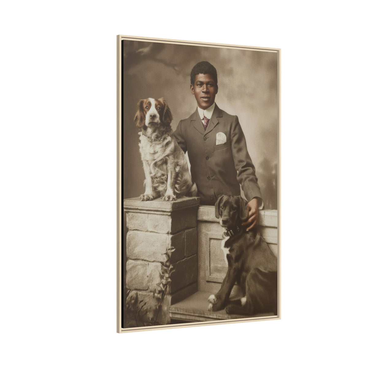 celibataire 009 | Framed Vintage Photo - Matte Canvas