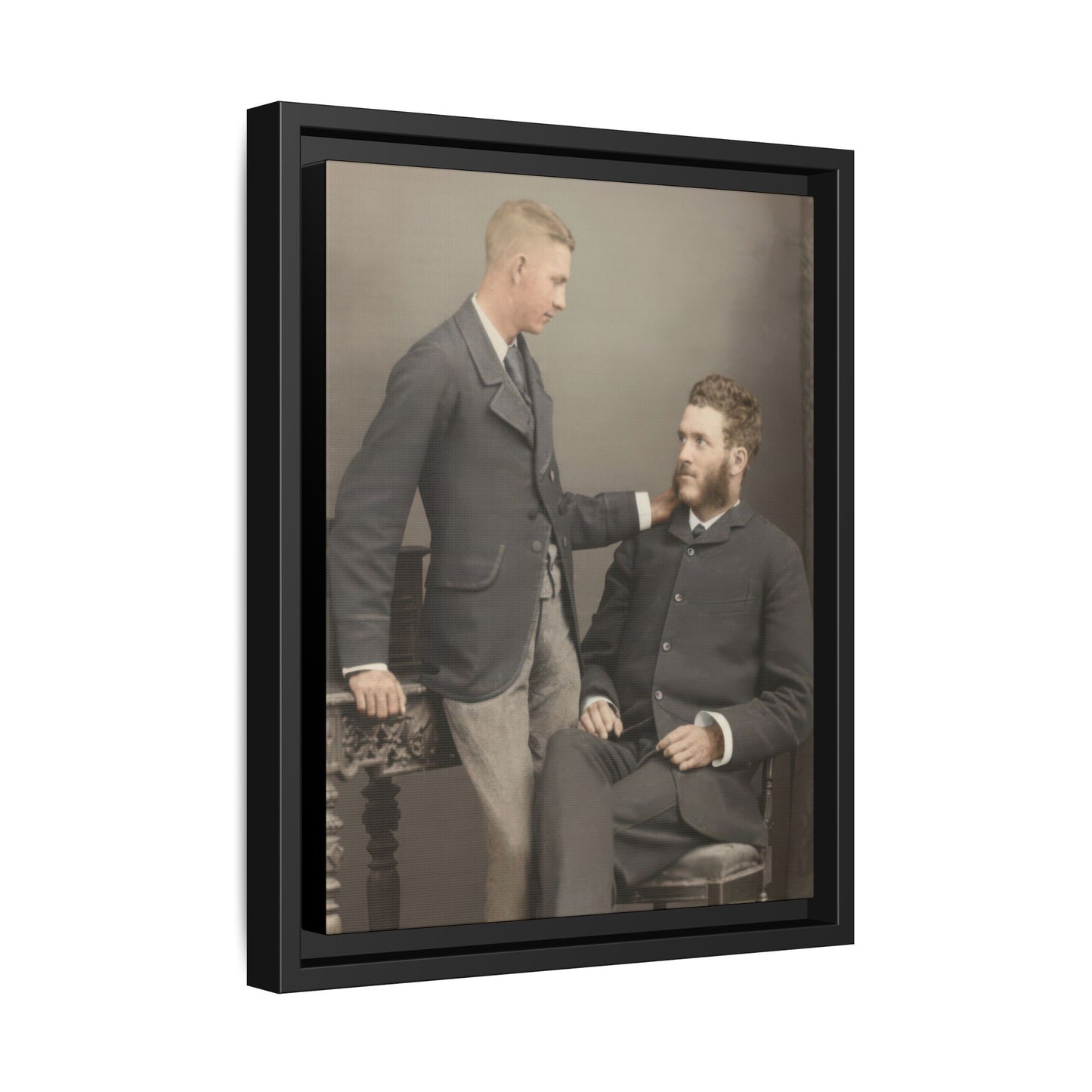 paire 111 | Framed Vintage Photo - Matte Canvas