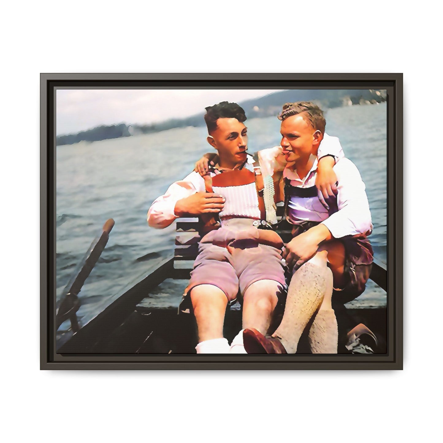 paire 026 | Framed Vintage Photo - Matte Canvas