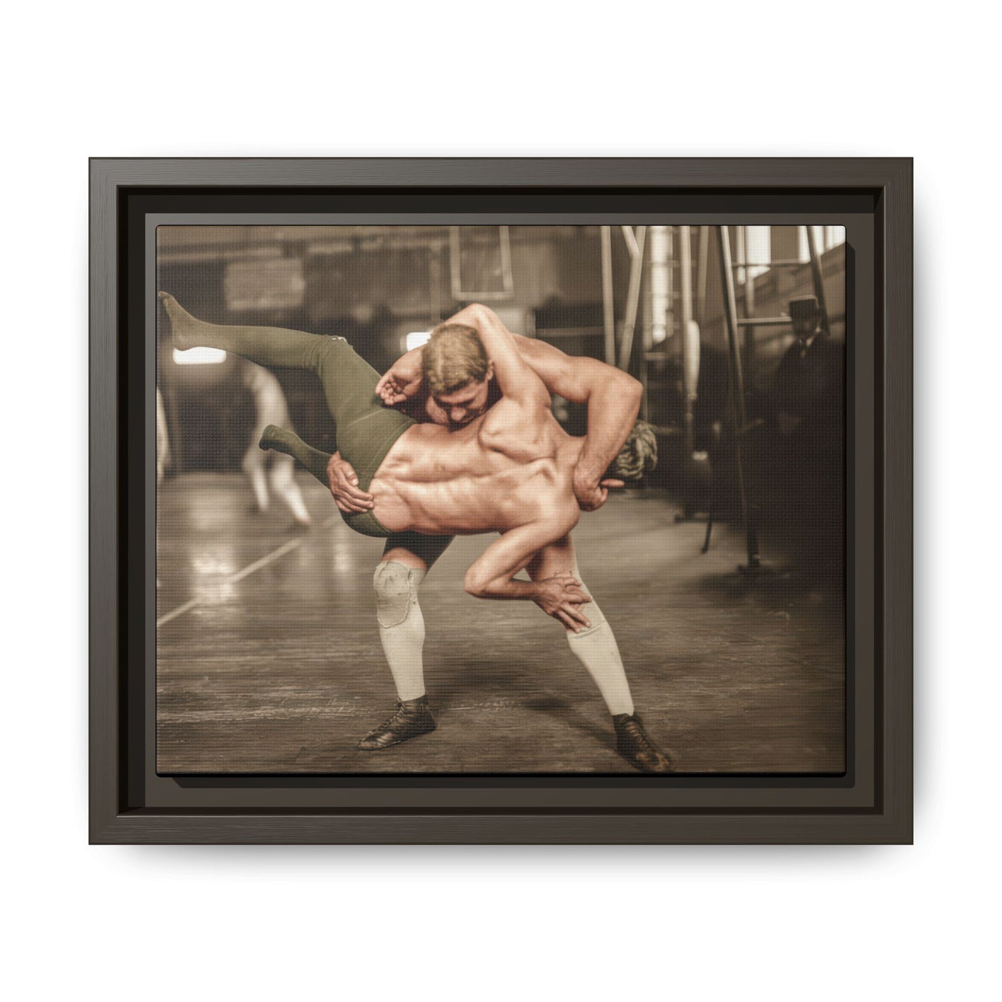 athlétisme 006 | Framed Vintage Photo - Matte Canvas