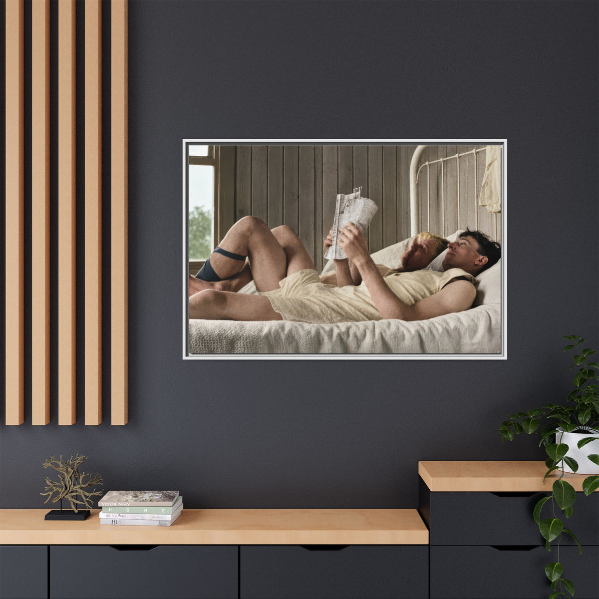 paire 160 | Framed Vintage Photo - Matte Canvas