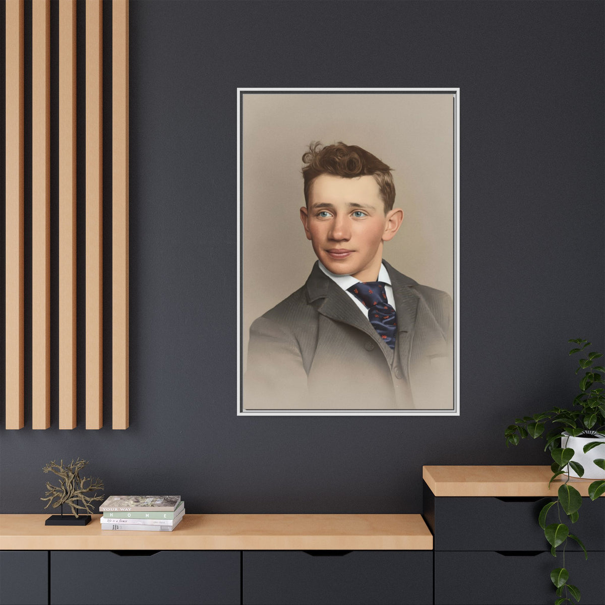 celibataire 038 | Framed Vintage Photo - Matte Canvas