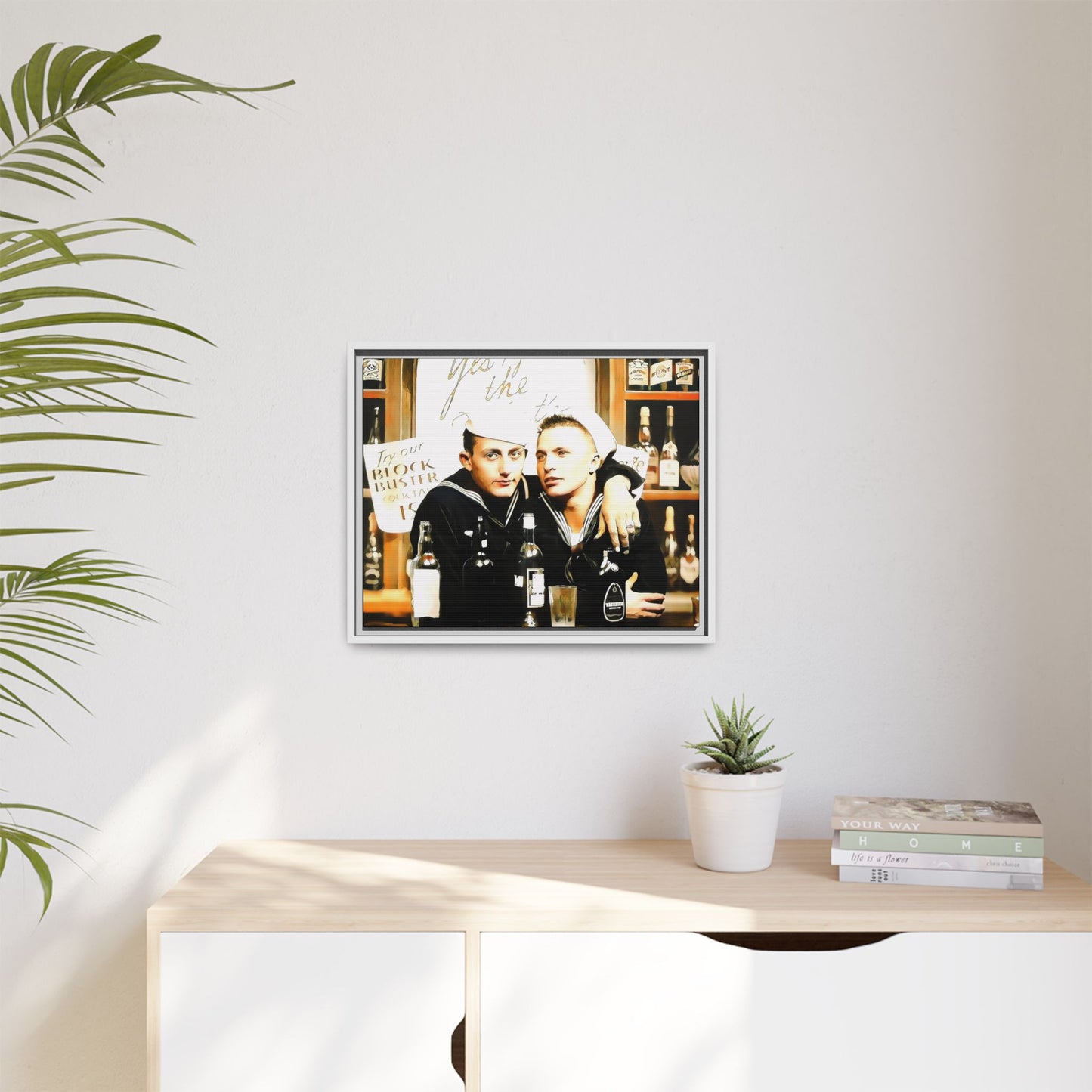 paire 048 | Framed Vintage Photo - Matte Canvas