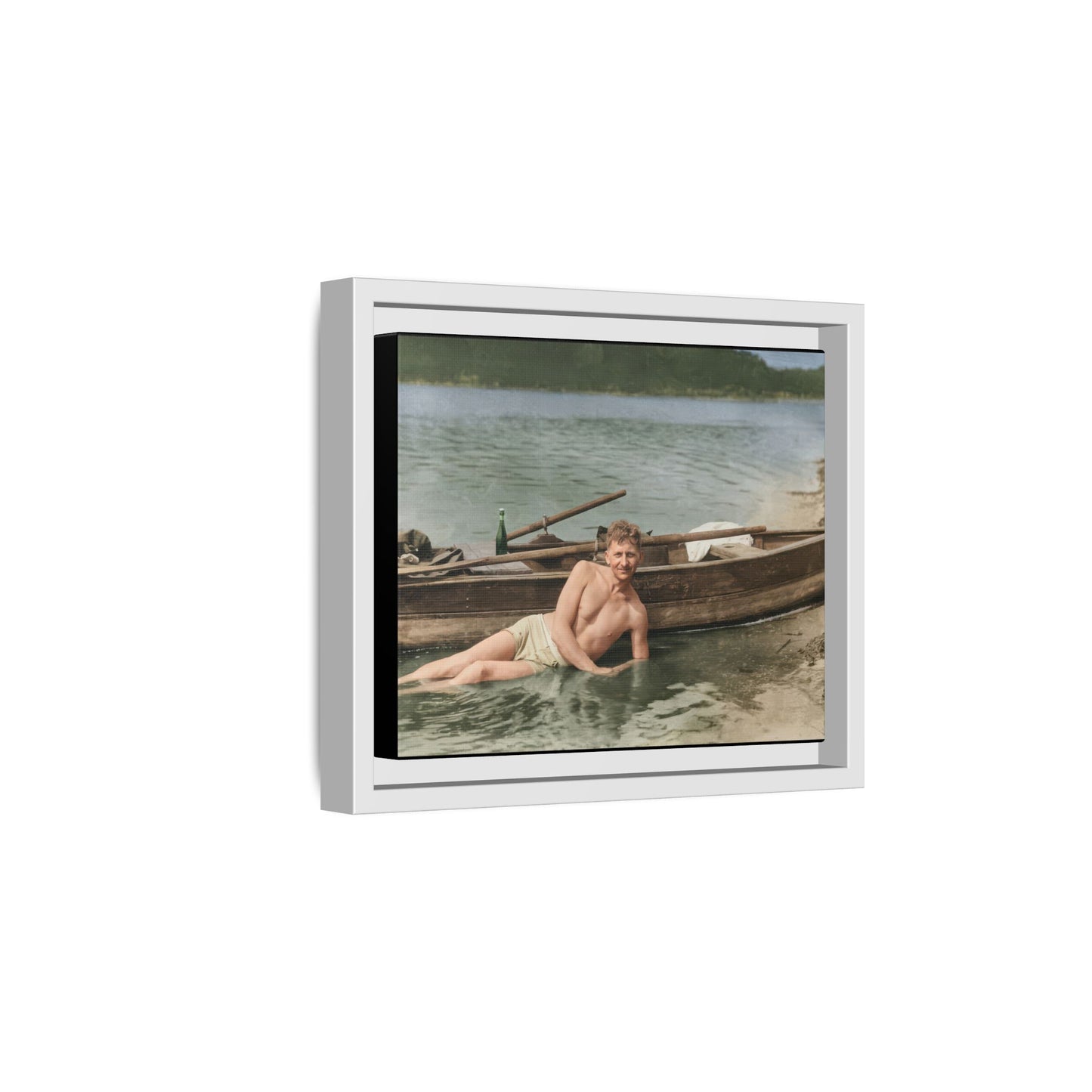nager 013 | Framed Vintage Photo - Matte Canvas