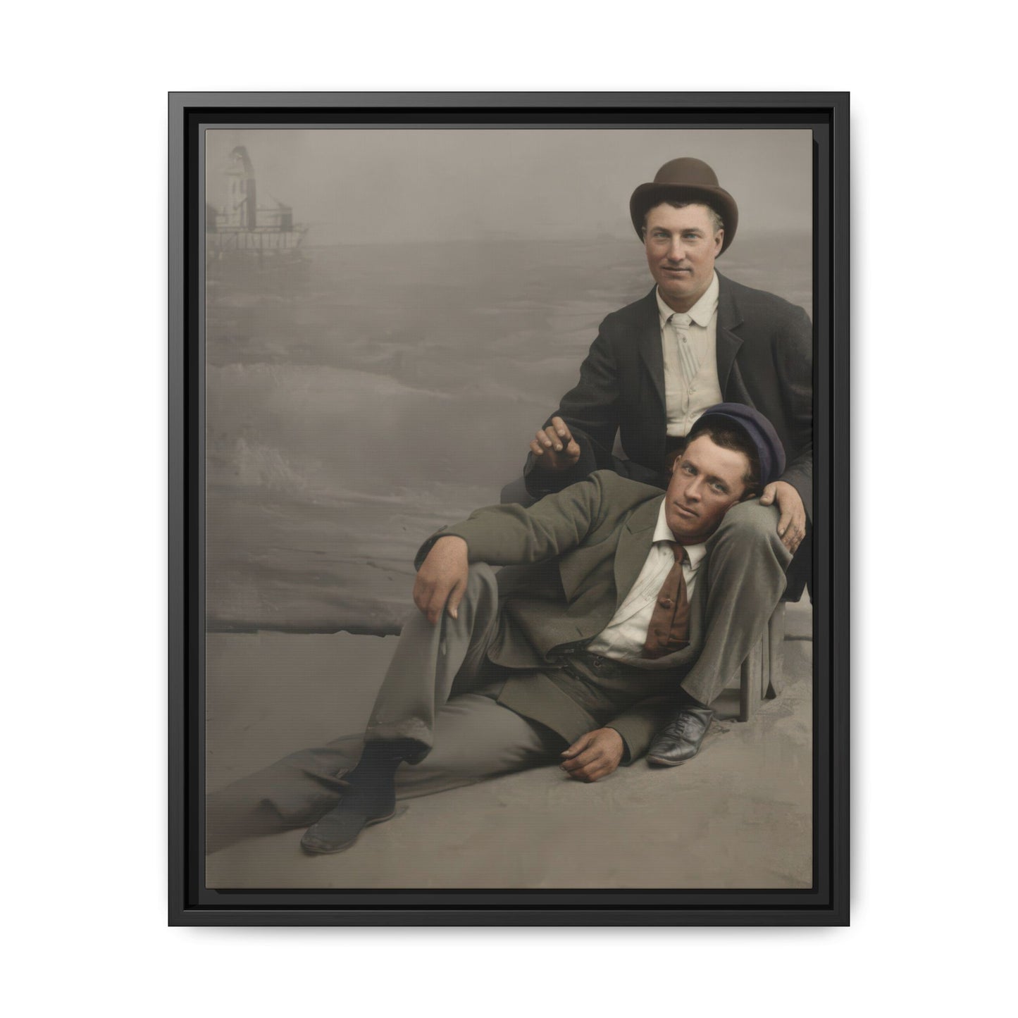 paire 093 | Framed Vintage Photo - Matte Canvas