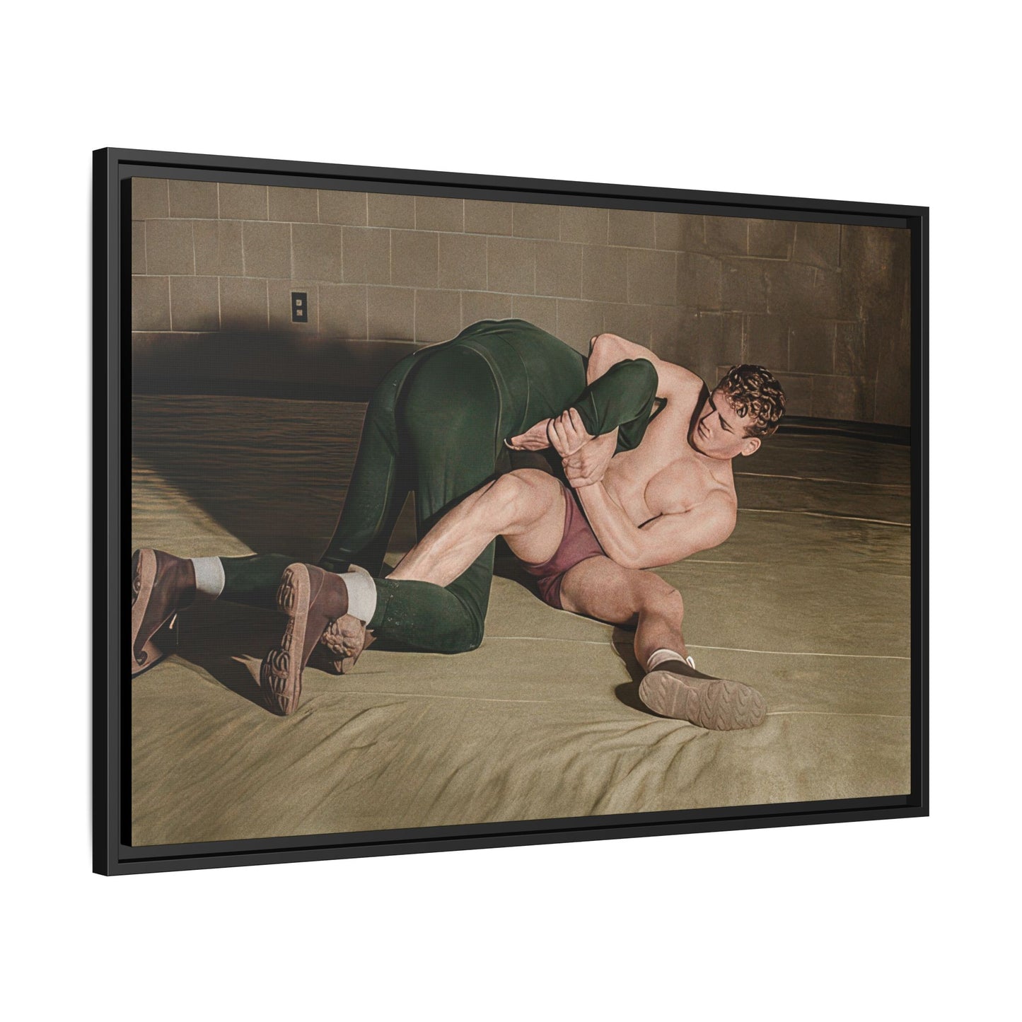athlétisme 032 | Framed Vintage Photo - Matte Canvas