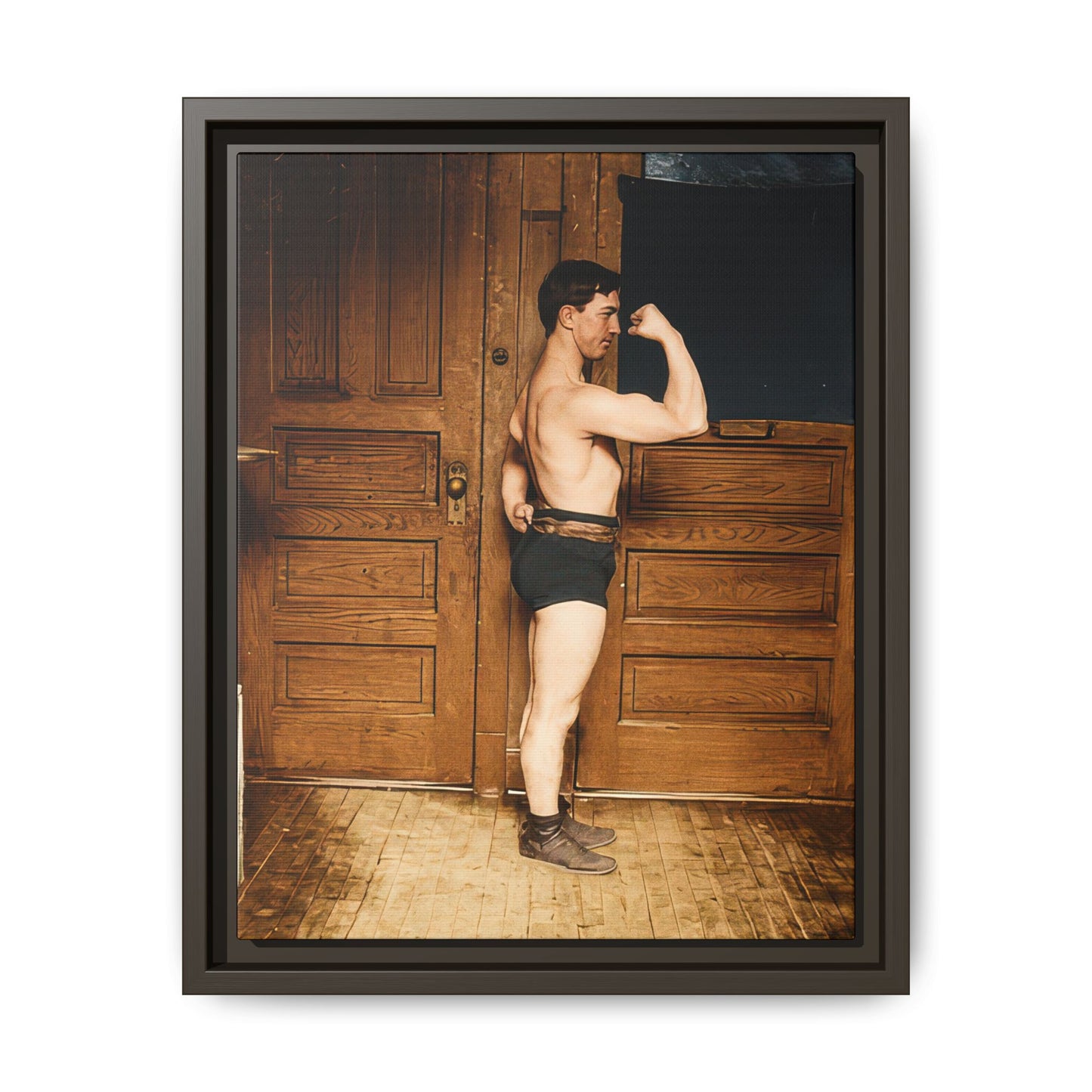 athlétisme 023 | Framed Vintage Photo - Matte Canvas