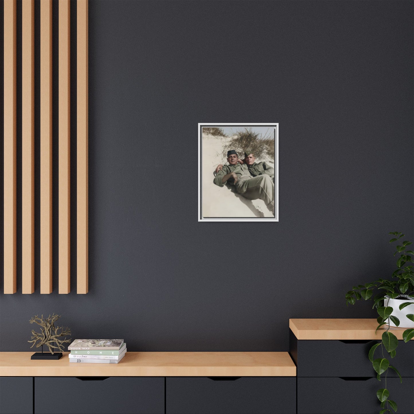 paire 098 | Framed Vintage Photo - Matte Canvas