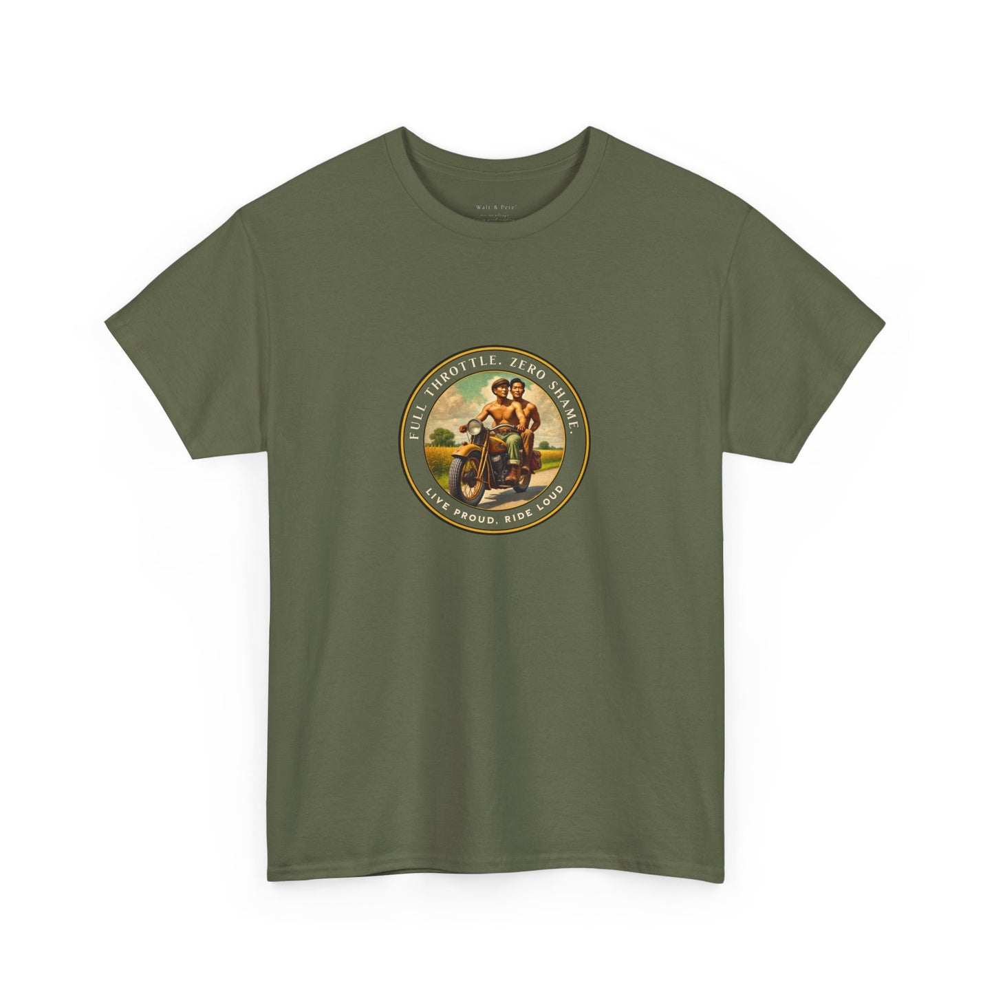 Open Road Motorcycle Pride T-Shirt | Vintage Rider Graphic Tee | LGBTQ Biker Shirt