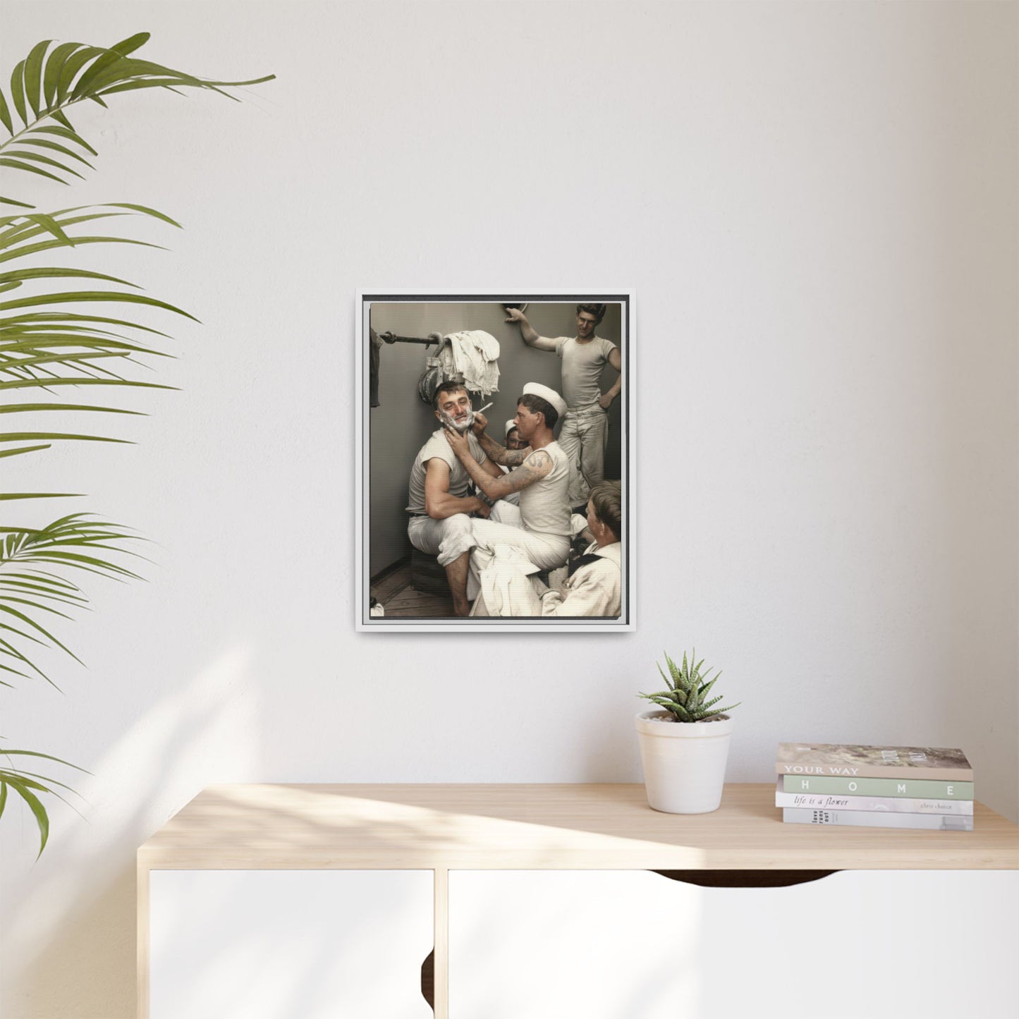 hommes 022 | Framed Vintage Photo - Matte Canvas