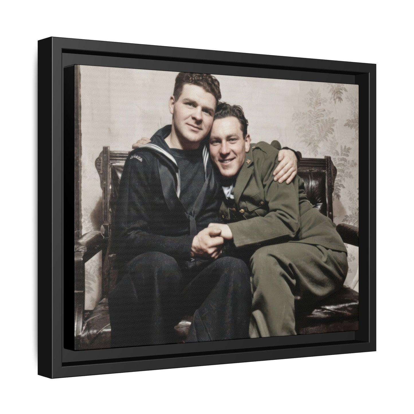paire 087 | Framed Vintage Photo - Matte Canvas