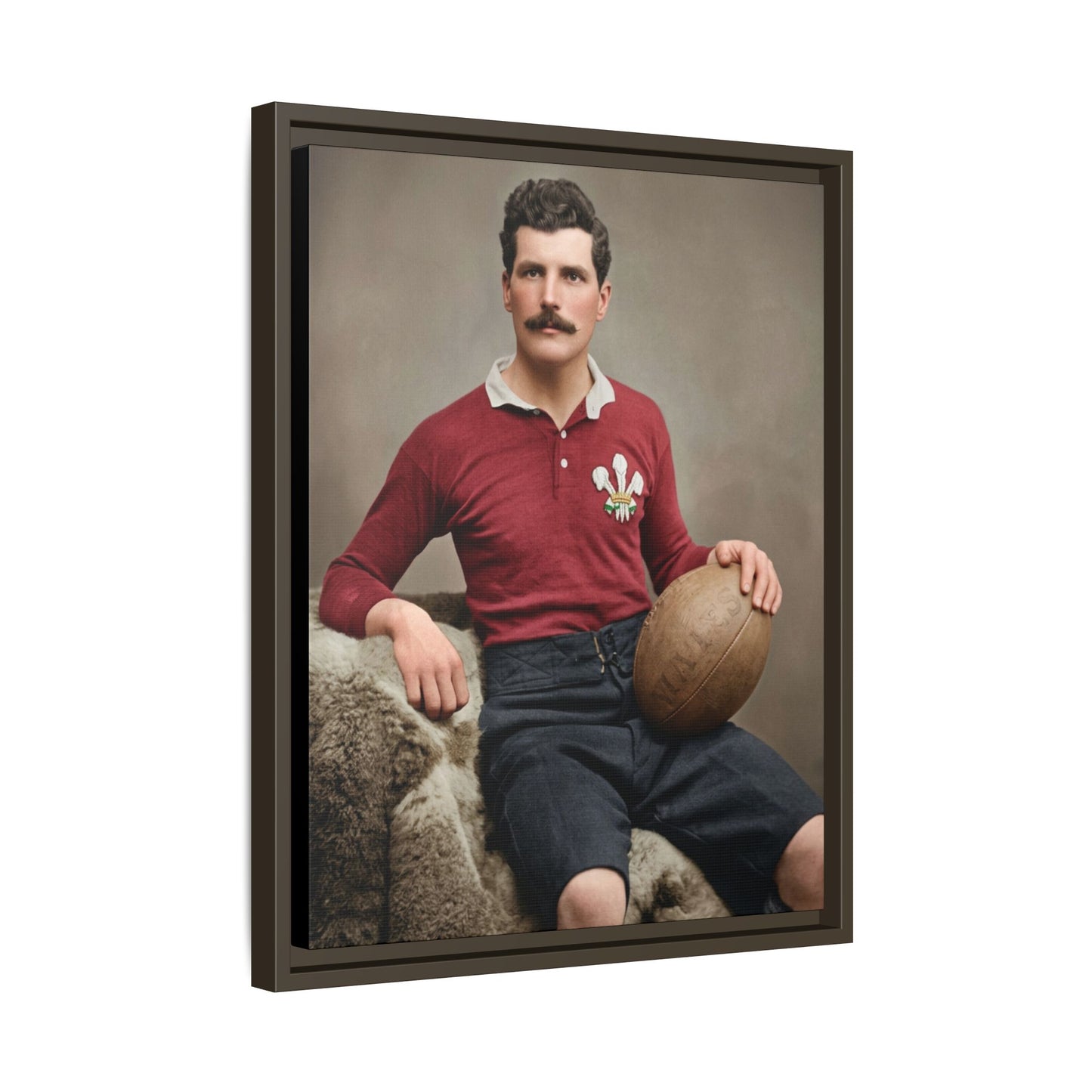 athlétisme 022 | Framed Vintage Photo - Matte Canvas