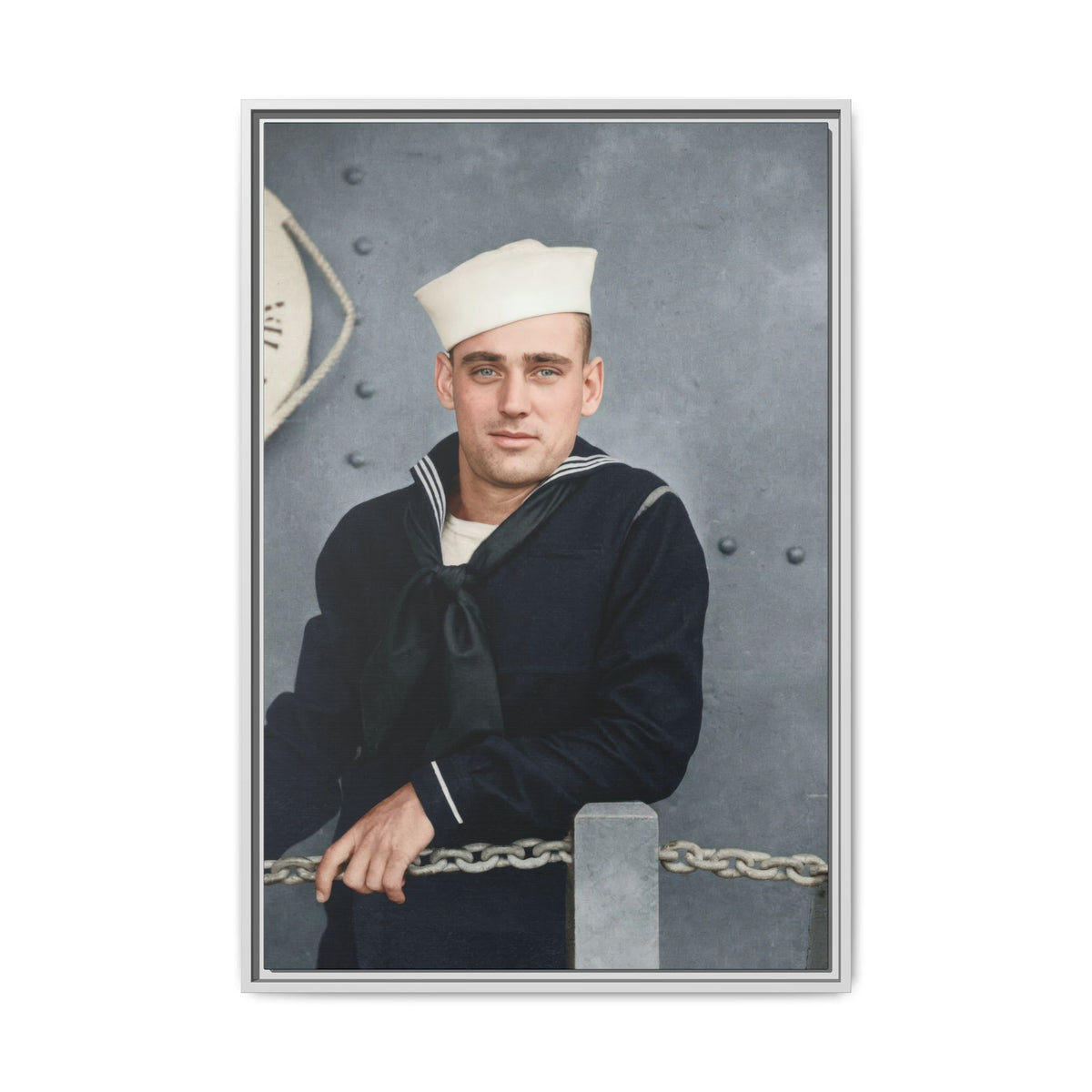 celibataire 023 | Framed Vintage Photo - Matte Canvas