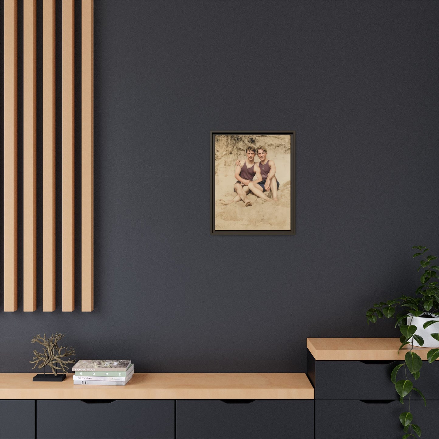 nager 002 | Framed Vintage Photo - Matte Canvas