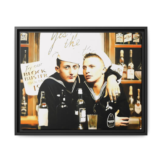 paire 048 | Framed Vintage Photo - Matte Canvas