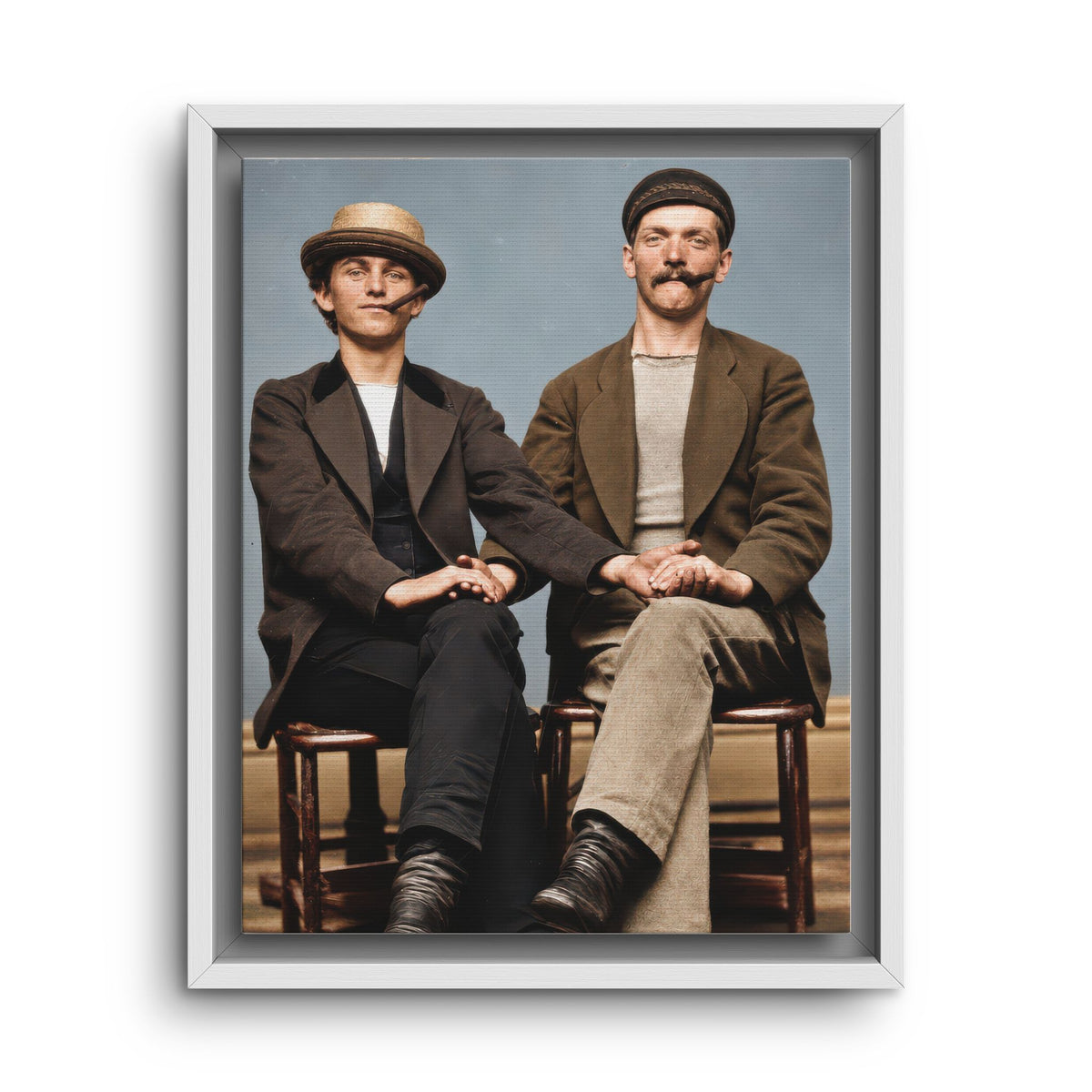 3.	Walt & Pete Paire 170 historical photographic reproduction displayed as framed matte canvas wall art.