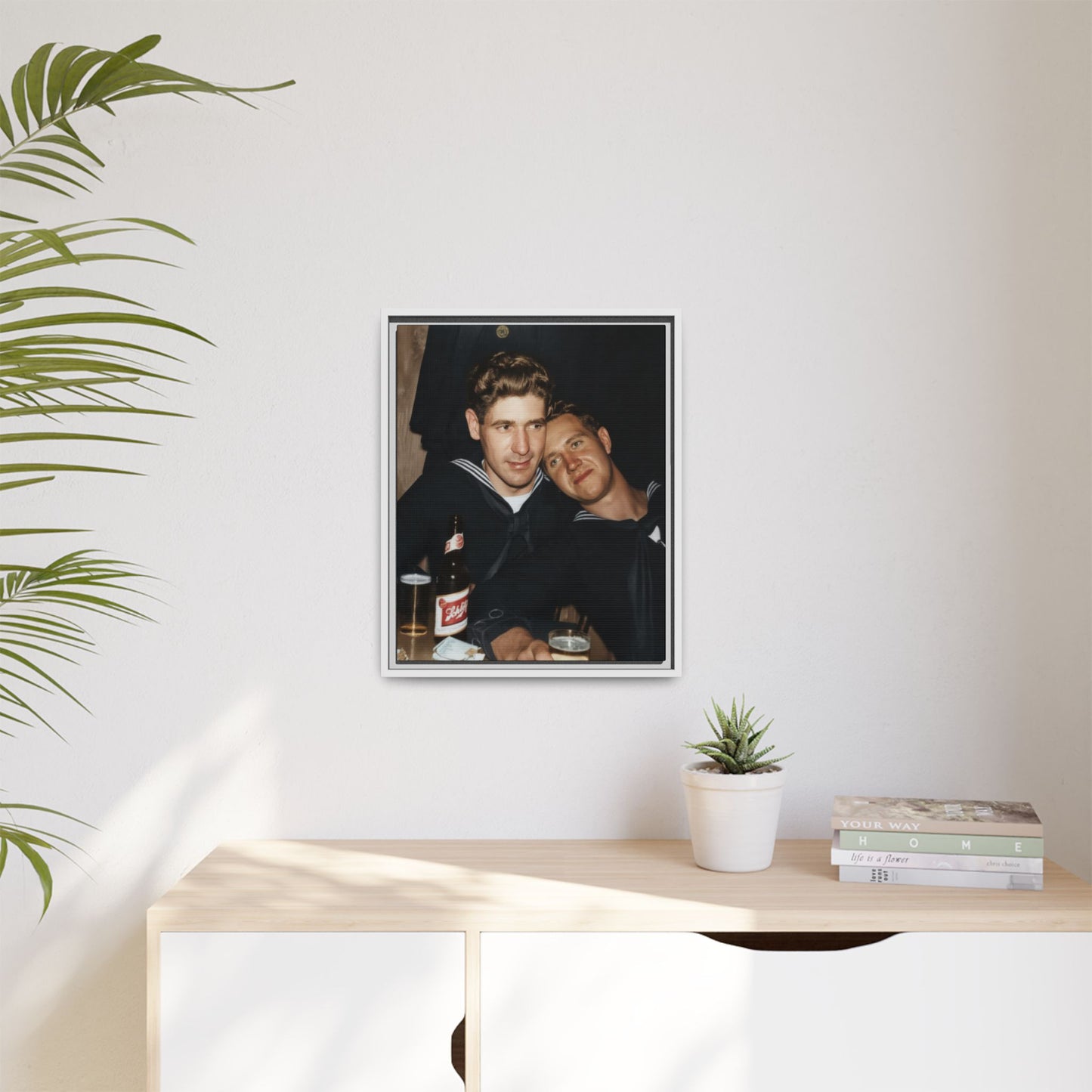 paire 033 | Framed Vintage Photo - Matte Canvas