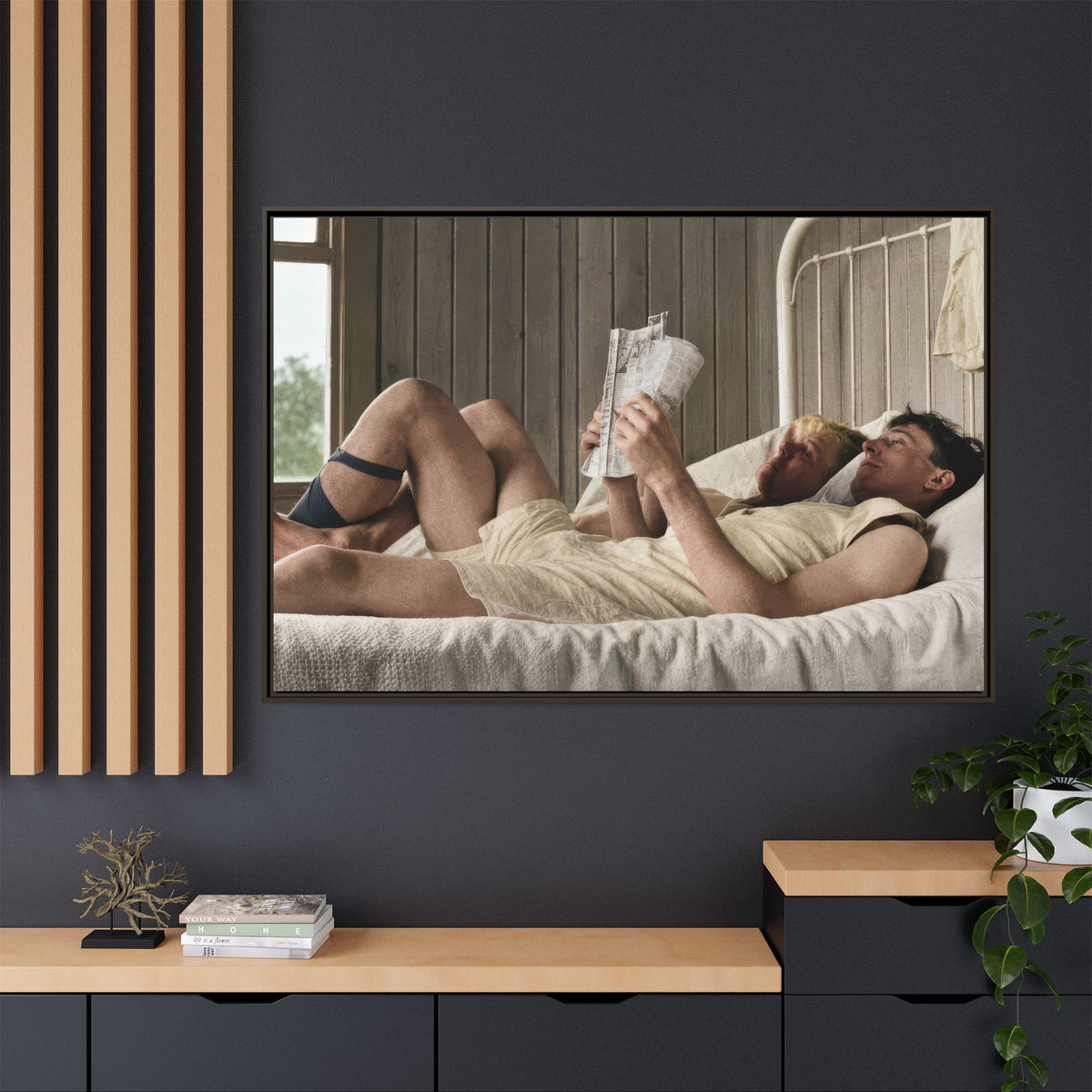 paire 160 | Framed Vintage Photo - Matte Canvas
