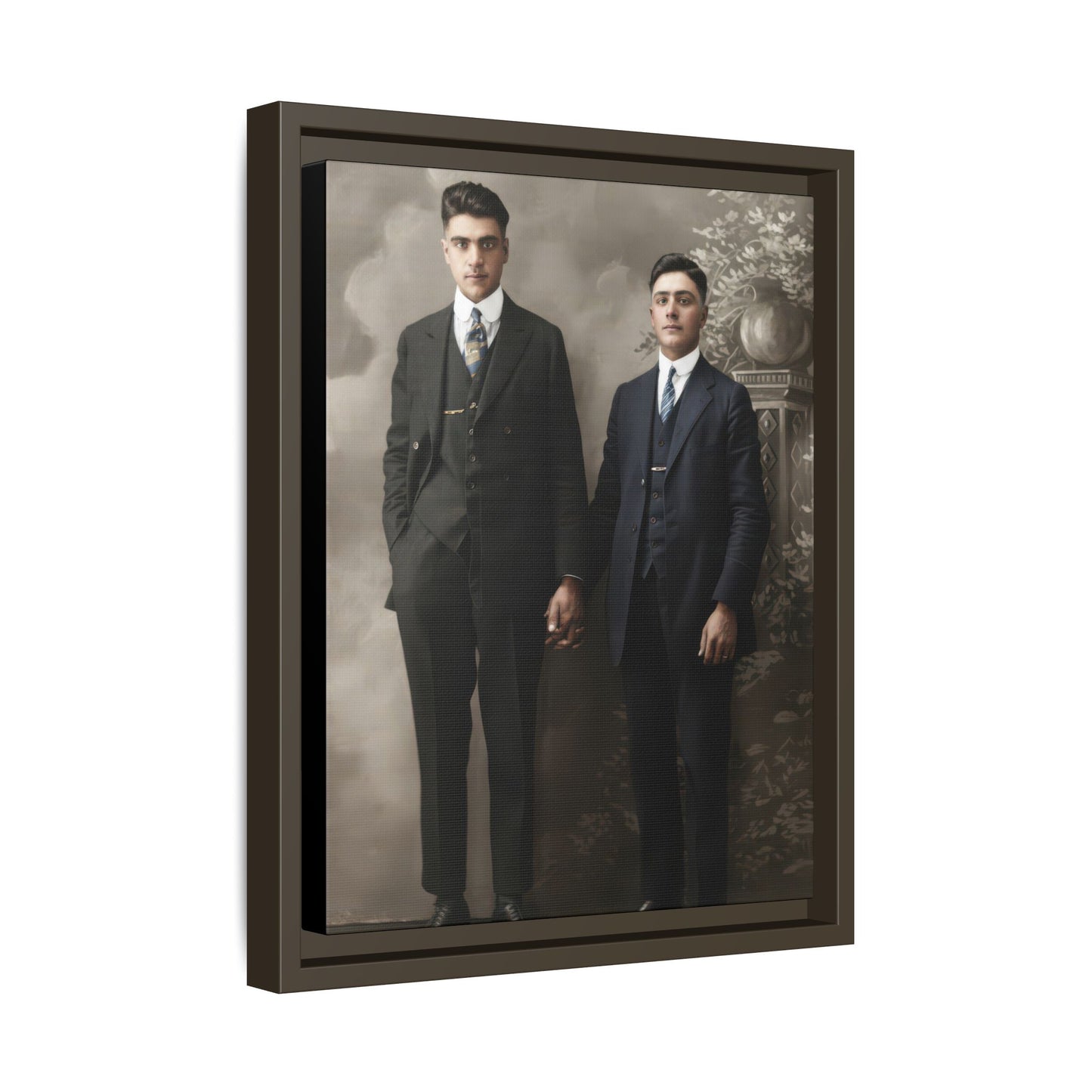 paire 085 | Framed Vintage Photo - Matte Canvas