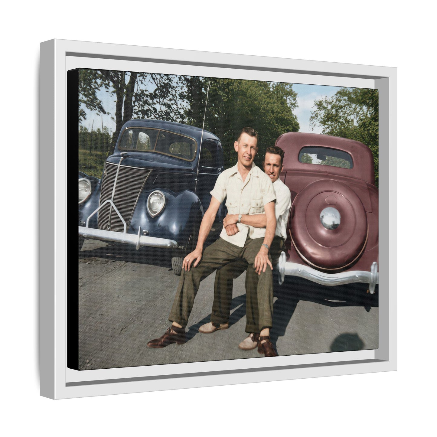 paire 145 | Framed Vintage Photo - Matte Canvas
