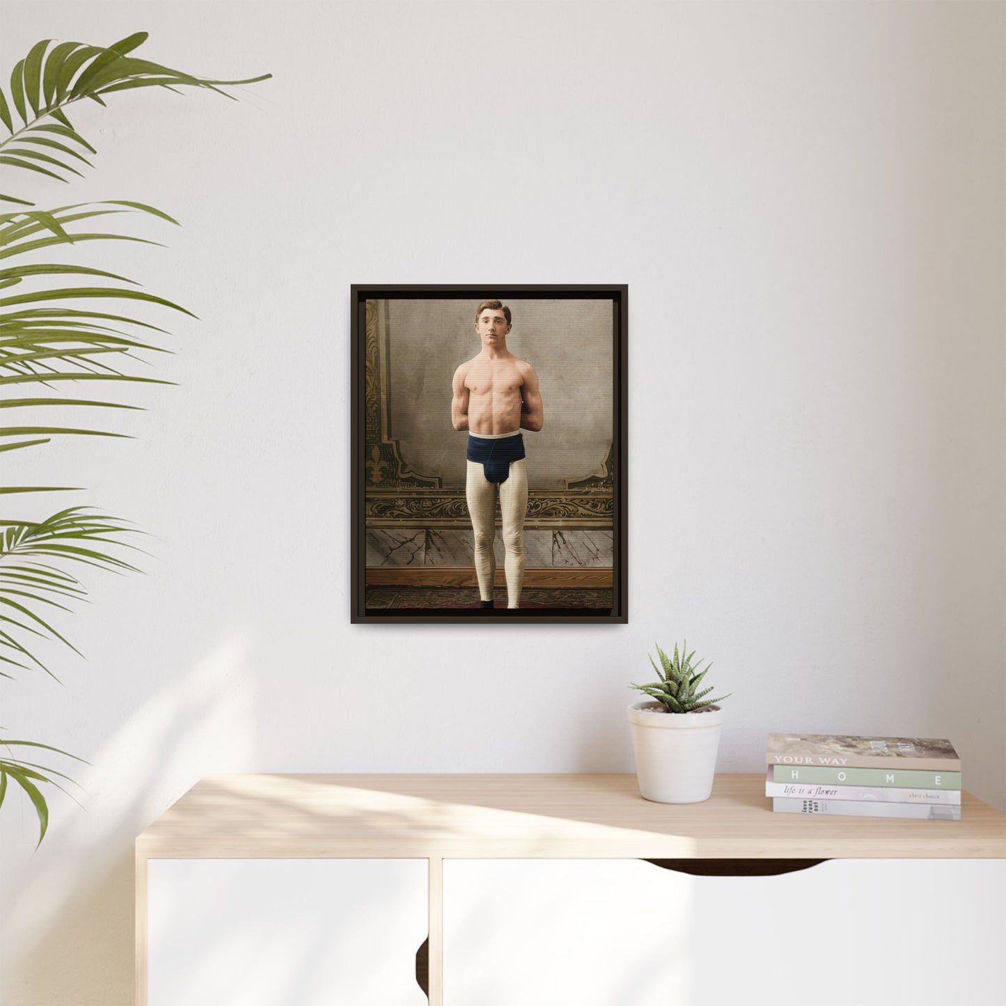athlétisme 028 | Framed Vintage Photo - Matte Canvas