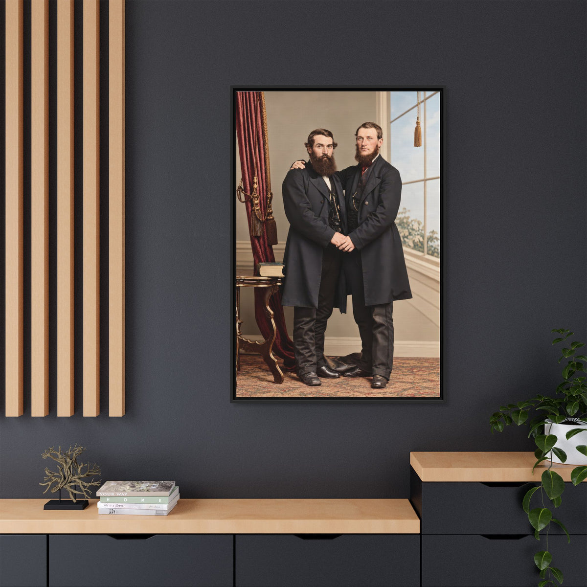 paire 022 | Framed Vintage Photo - Matte Canvas