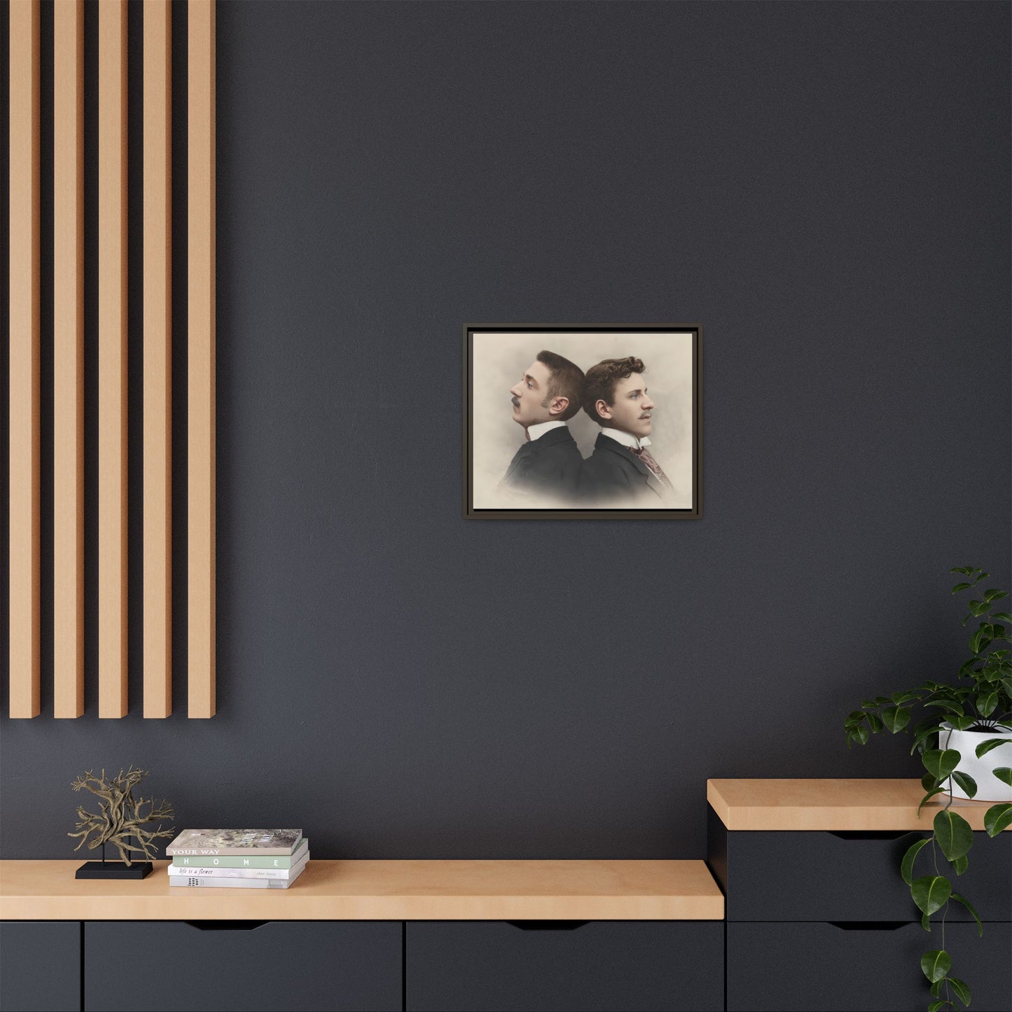 paire 030 | Framed Vintage Photo - Matte Canvas