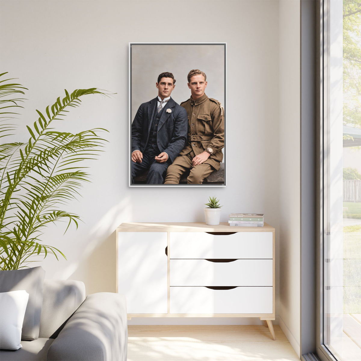paire 169 | Framed Vintage Photo - Matte Canvas