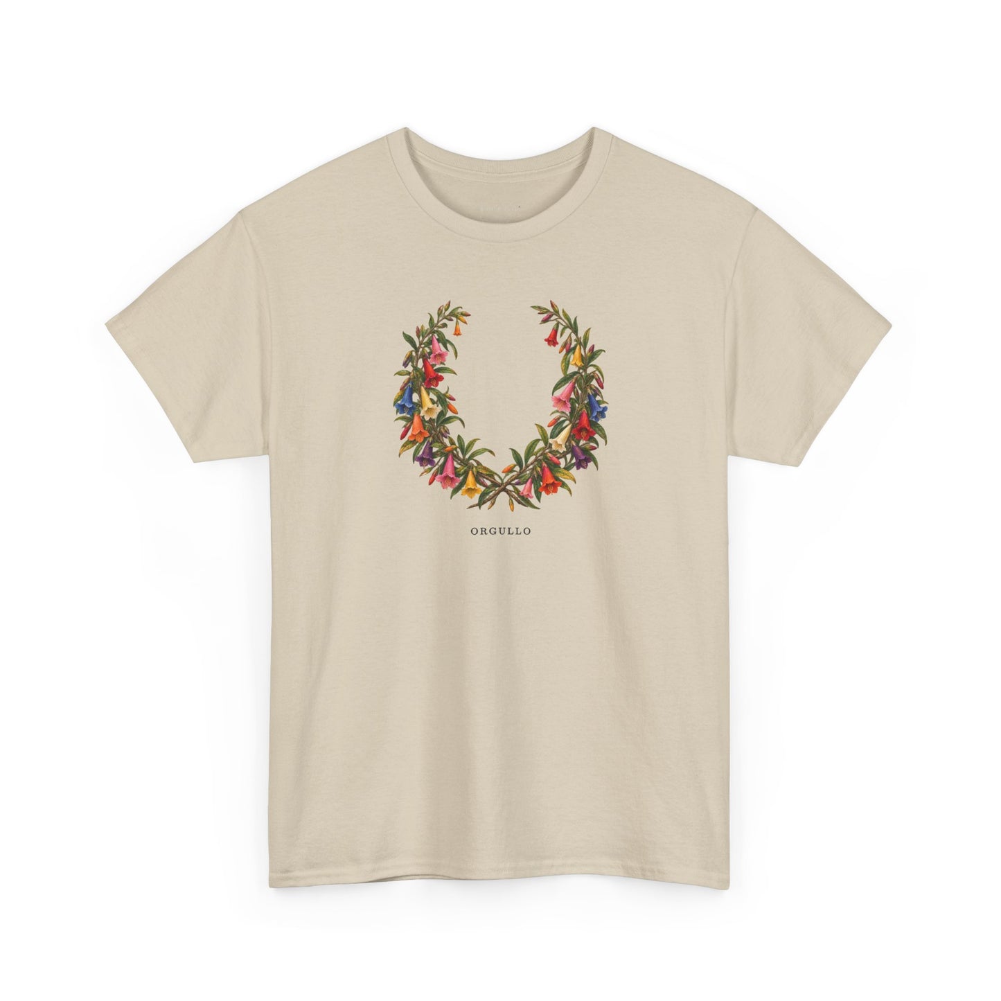 Orgullo Cantuta Pride T-Shirt | Peruvian Botanical LGBTQ+ Tee